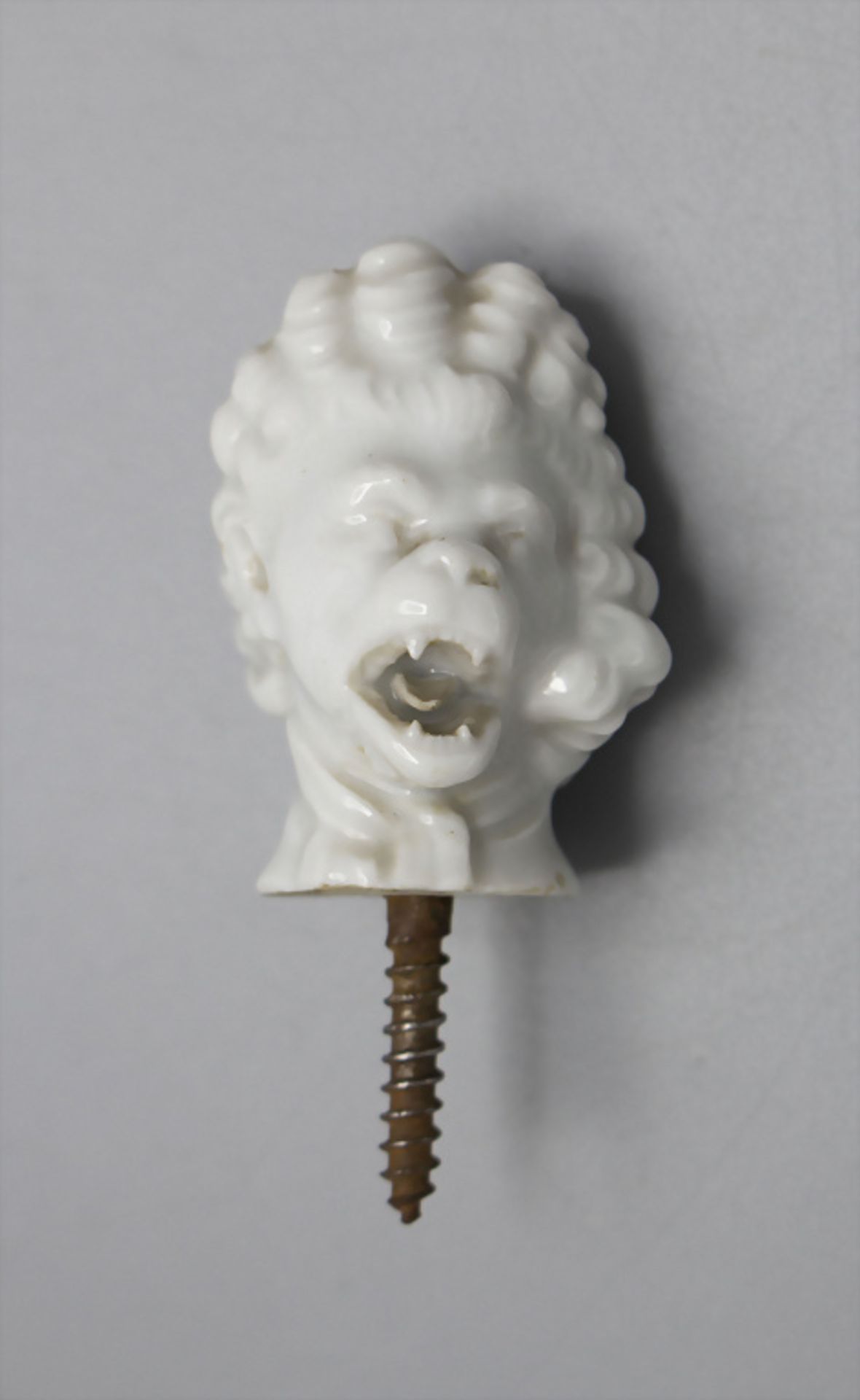 Affenkopf als Stockgriff / A monkey head as cane handle, Meissen, Pfeifferzeit, 1924-34