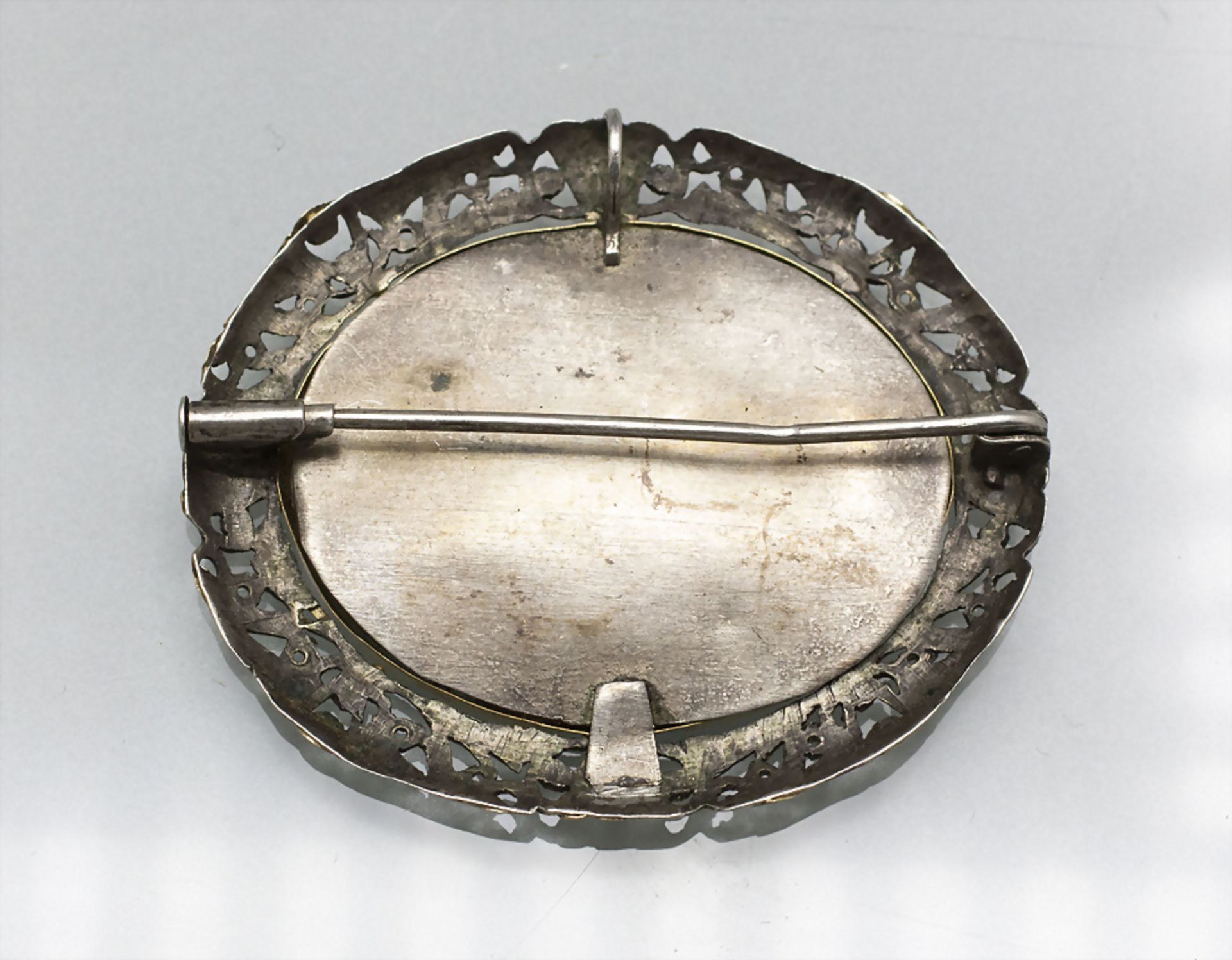 Silberbrosche oder Anhänger mit Moschee / A silver brooch or pendant with a mosque, ... - Image 2 of 2