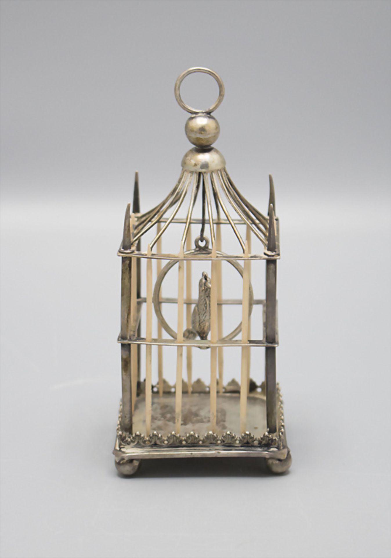 Vogelkäfig / A silver bird cage, Danzig, 19. Jh.