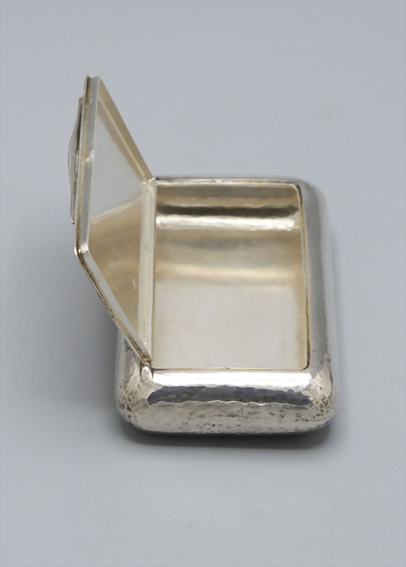 Art Déco Schnupftabakdose / Tabatiere / A silver Art Deco snuff box, deutsch, um 1920 - Bild 2 aus 5