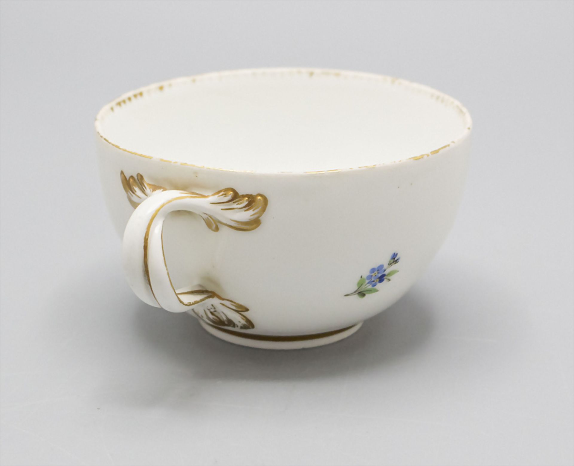 2 Porzellan Tassen mit Untertassen / Two cups with saucers, Meissen, Marcollini-Zeit 1774-1814 - Bild 6 aus 13