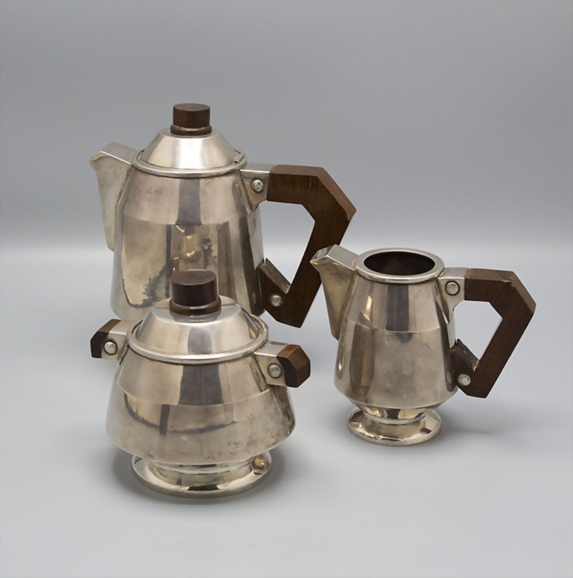 Art Déco Kaffee- oder Mokkakern / An Art Déco silver coffee or mocha set, wohl Italien, um 1925