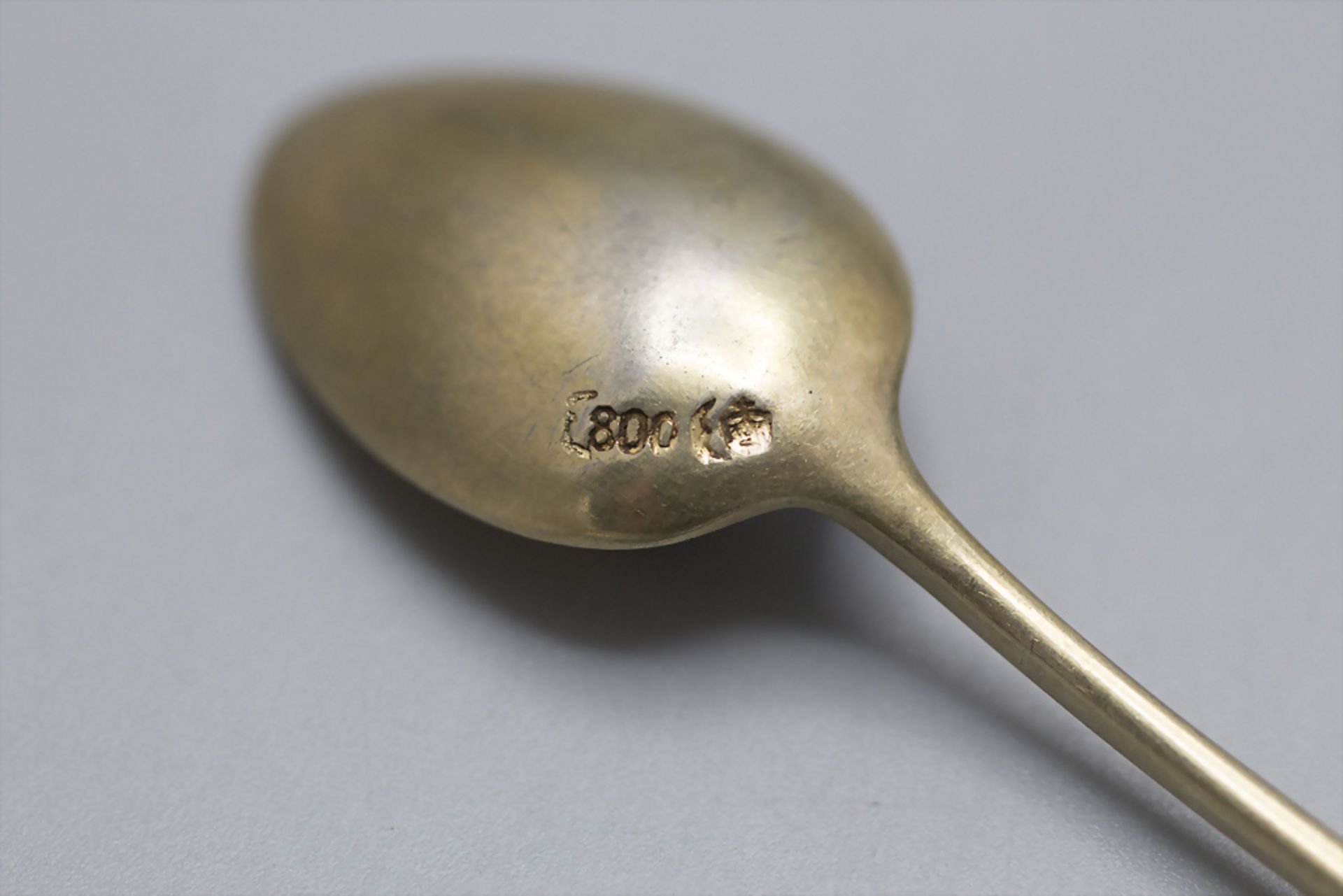 4 kleine Silberlöffel / 4 silver tea spoons, deutsch, um 1920 - Image 2 of 2