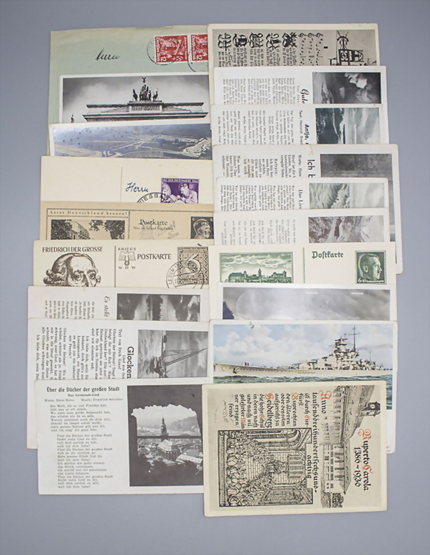 Sammlung Postkarten und Briefe / A collection of postcards and letters, Drittes Reich / 2. ...