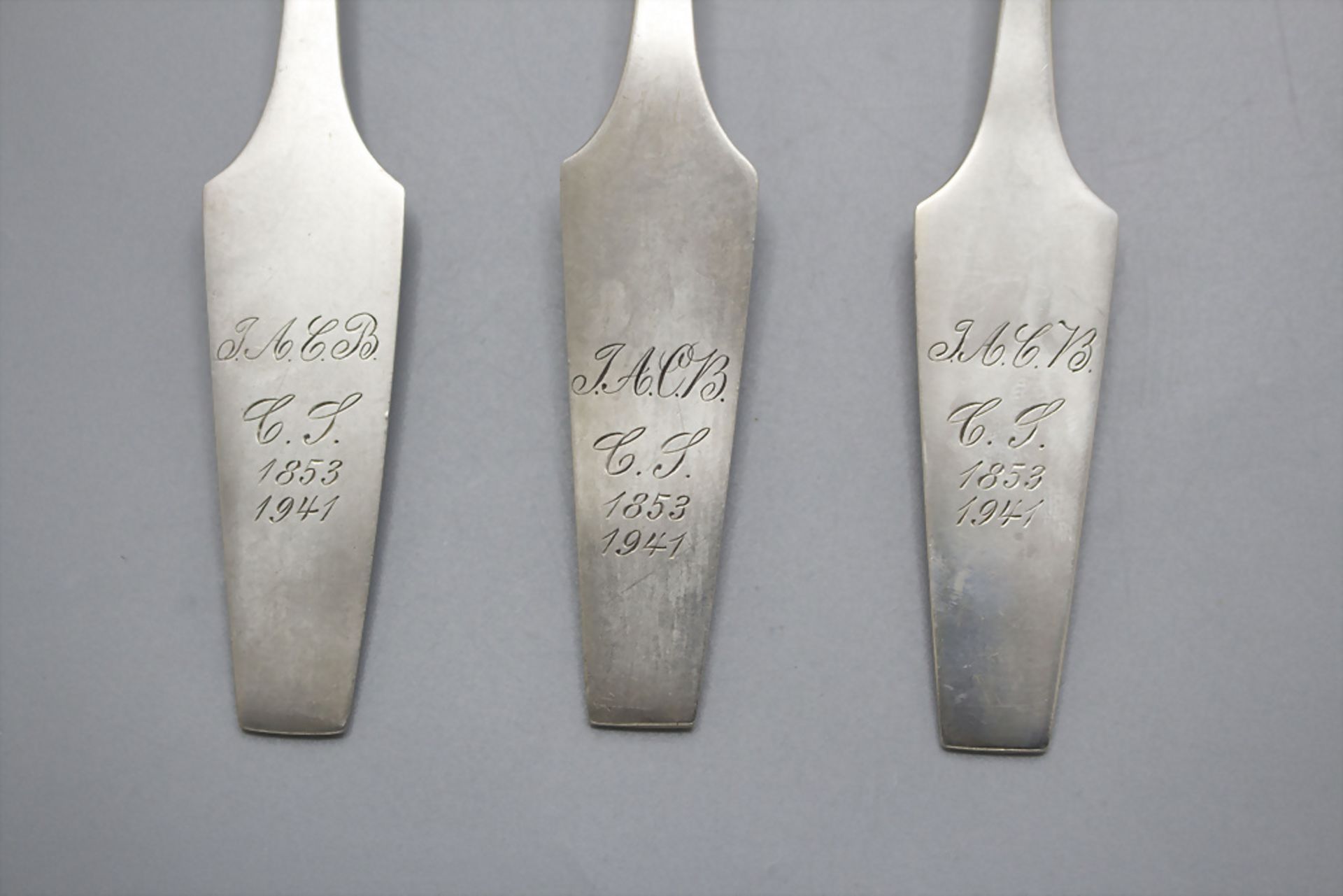 Konvolut Silberbesteck / A set of silver cutlery pieces, 19. / 20. Jh. - Image 3 of 6