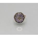 Damenring mit Amethyst / A ladies 14 ct gold ring with an amethyst