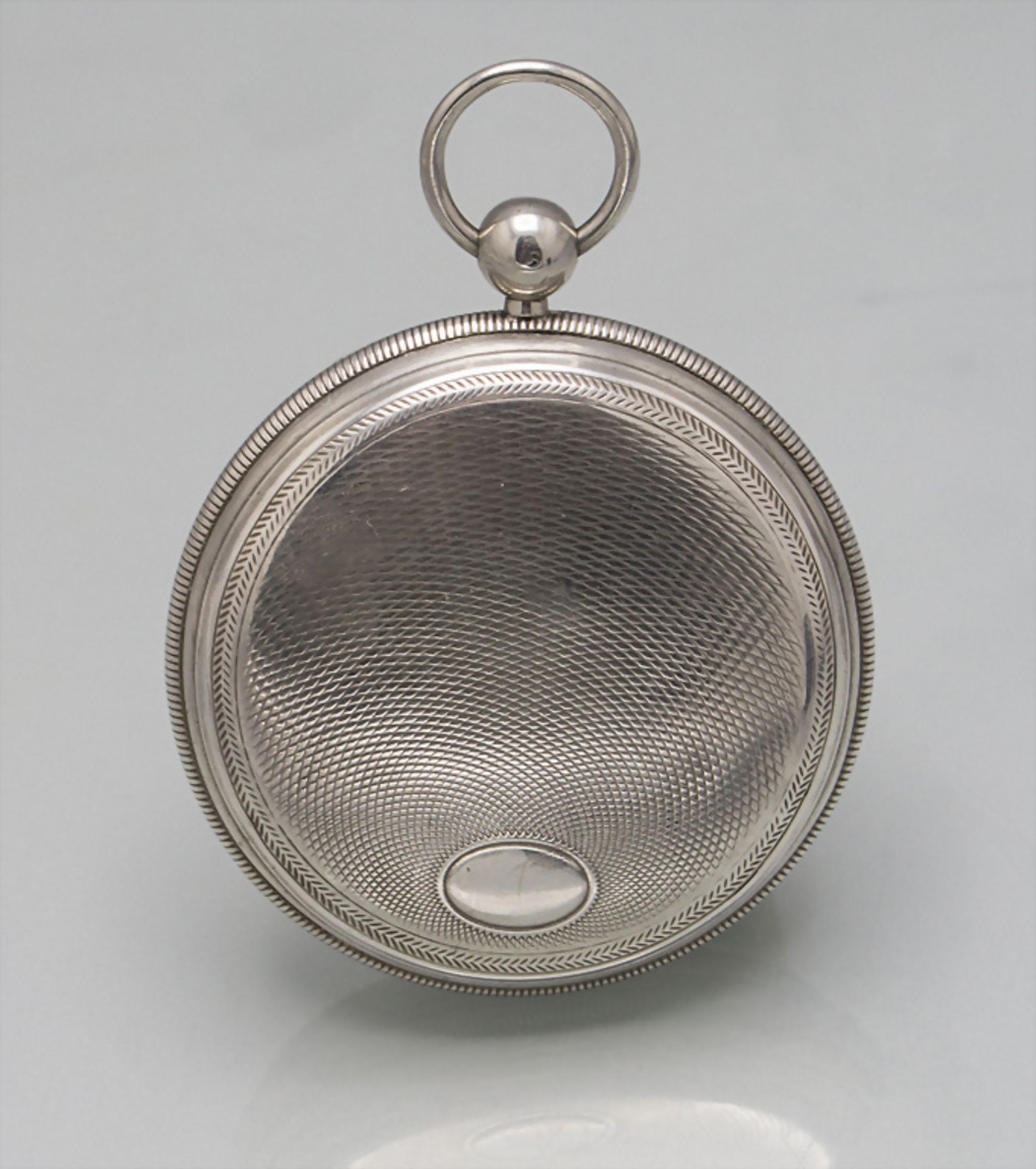 Taschenuhr mit zwei Zeitzonen / A silver pocket watch with 2 time zones, Esquivillon & ... - Image 5 of 8