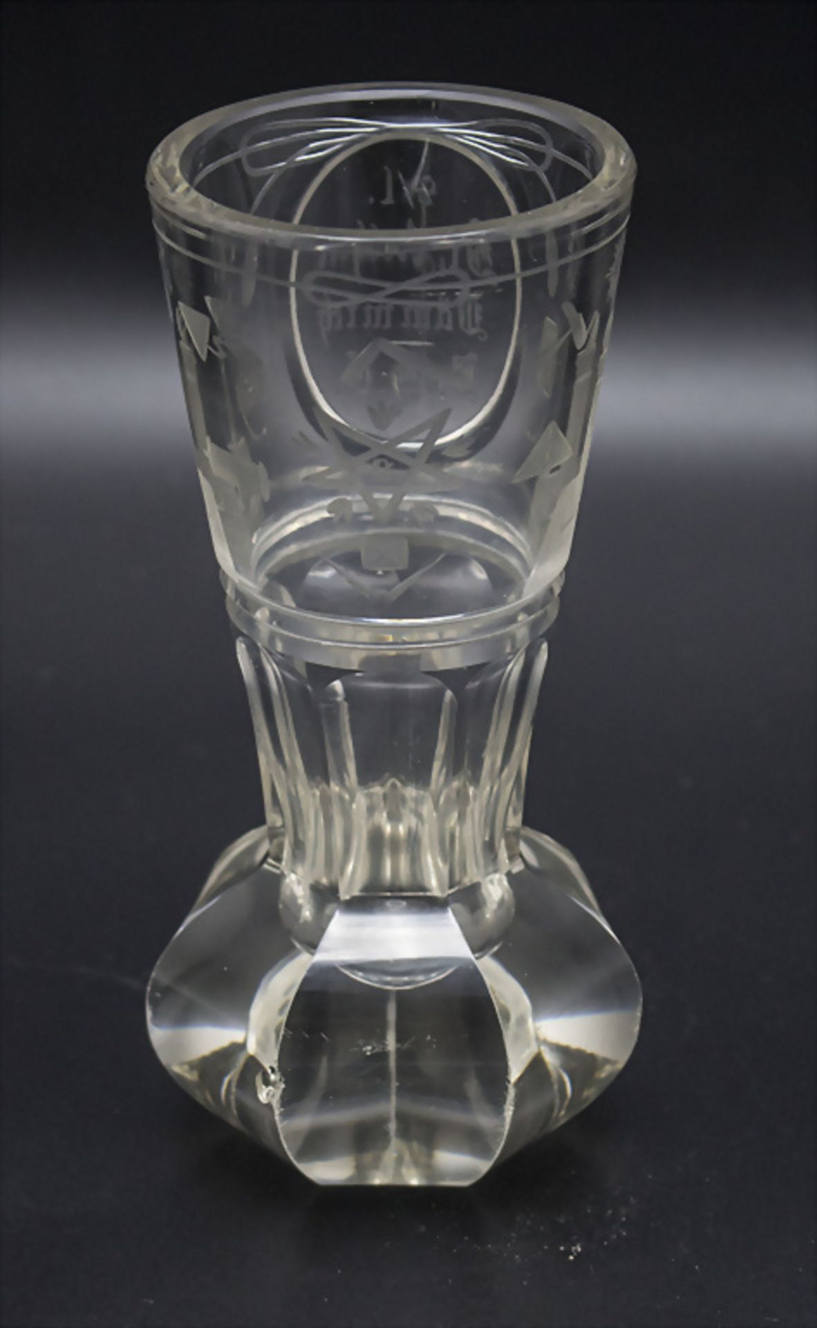 Logenglas 'Freimaurerkanone', deutsch, um 1900 - Image 3 of 3