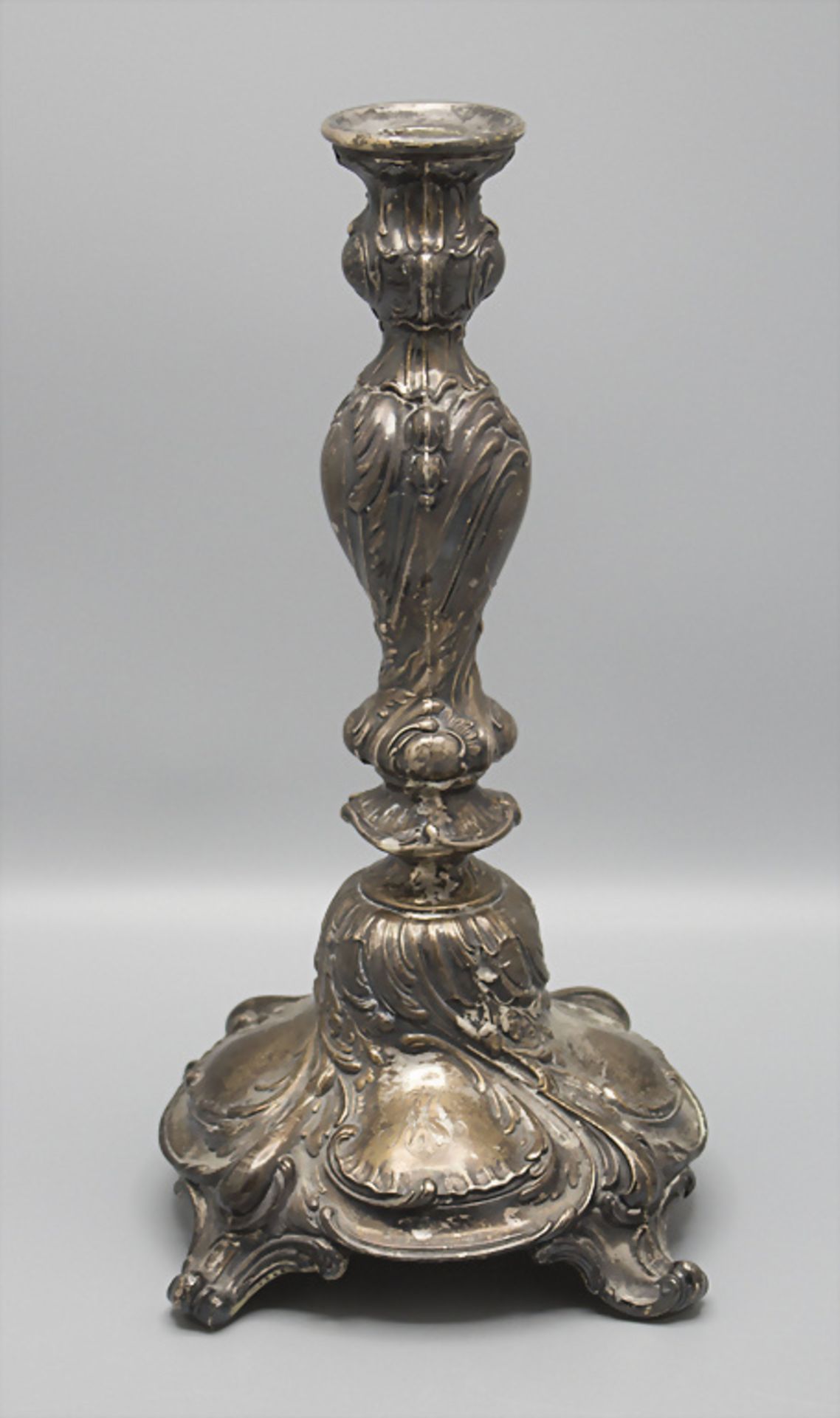 Kerzenleuchter Silber / A silver candlestick, deutsch, um 1900