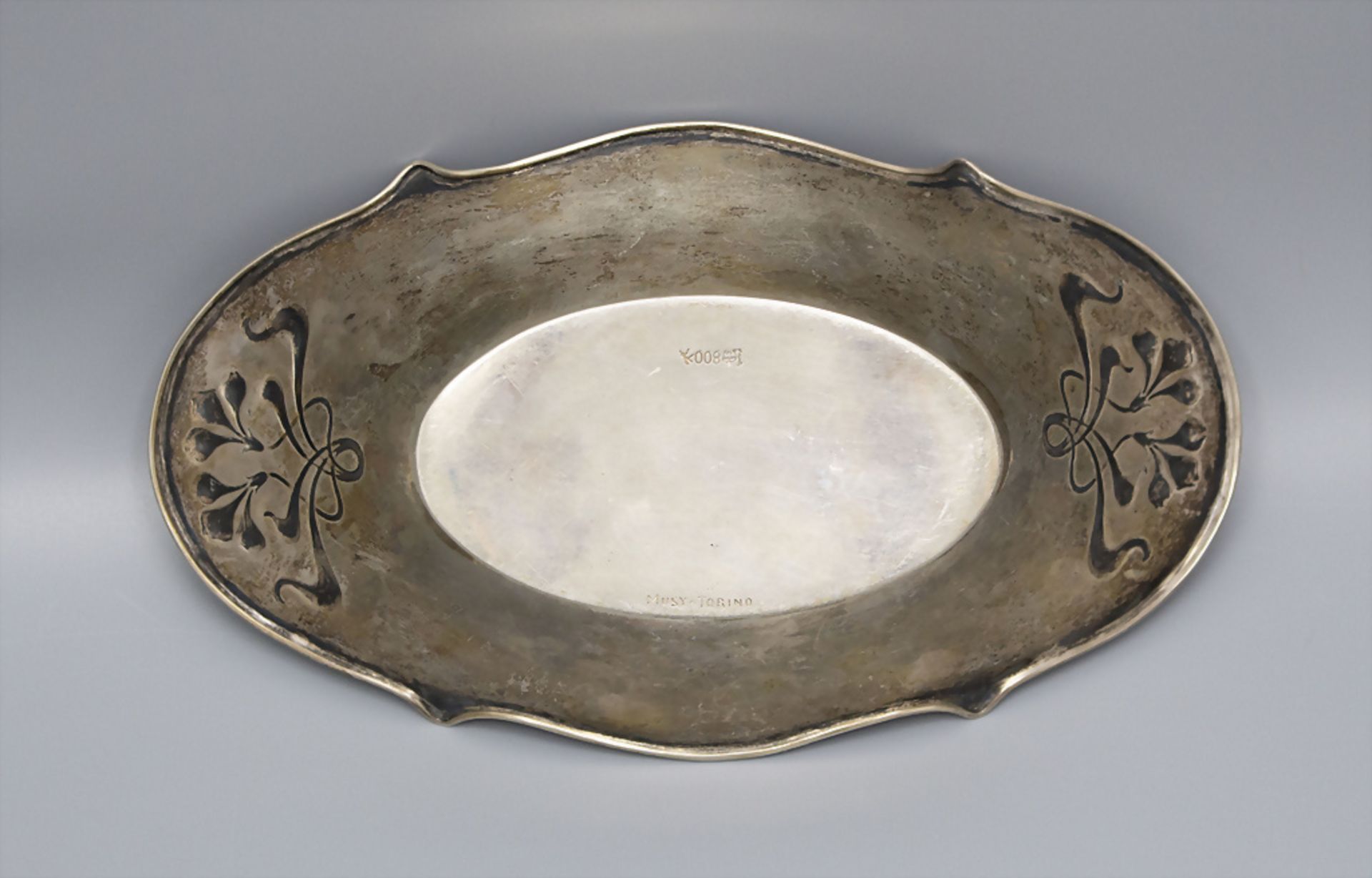 Jugendstil Silberschale / An Art Nouveau silver bowl, Gebrüder Deyhle, Schwäbisch Gmünd, um 1900 - Bild 3 aus 5