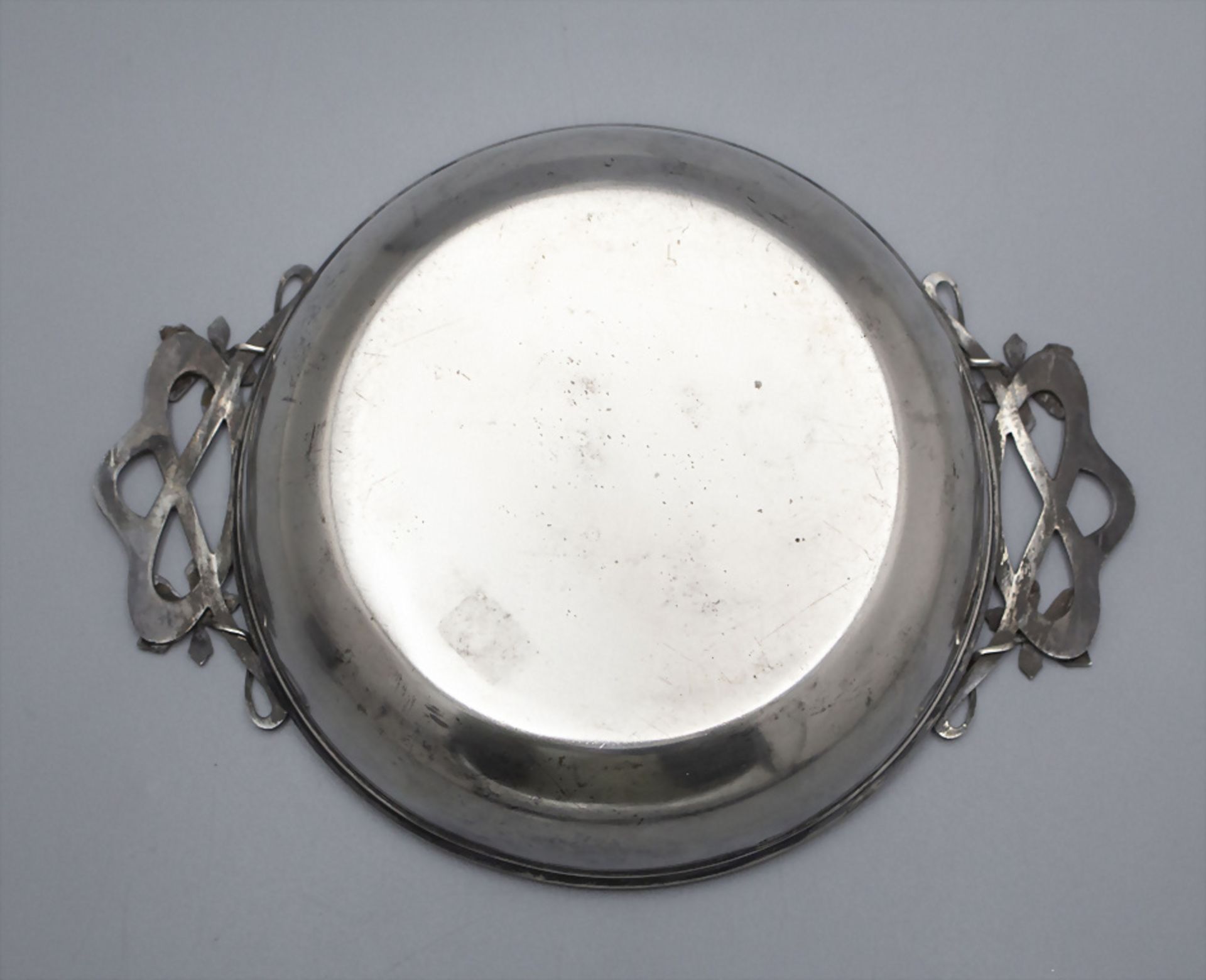 Jugendstil Silberschale mit Handhaben / An Art Nouveau silver bowl with handles, Alphonse ... - Bild 4 aus 7