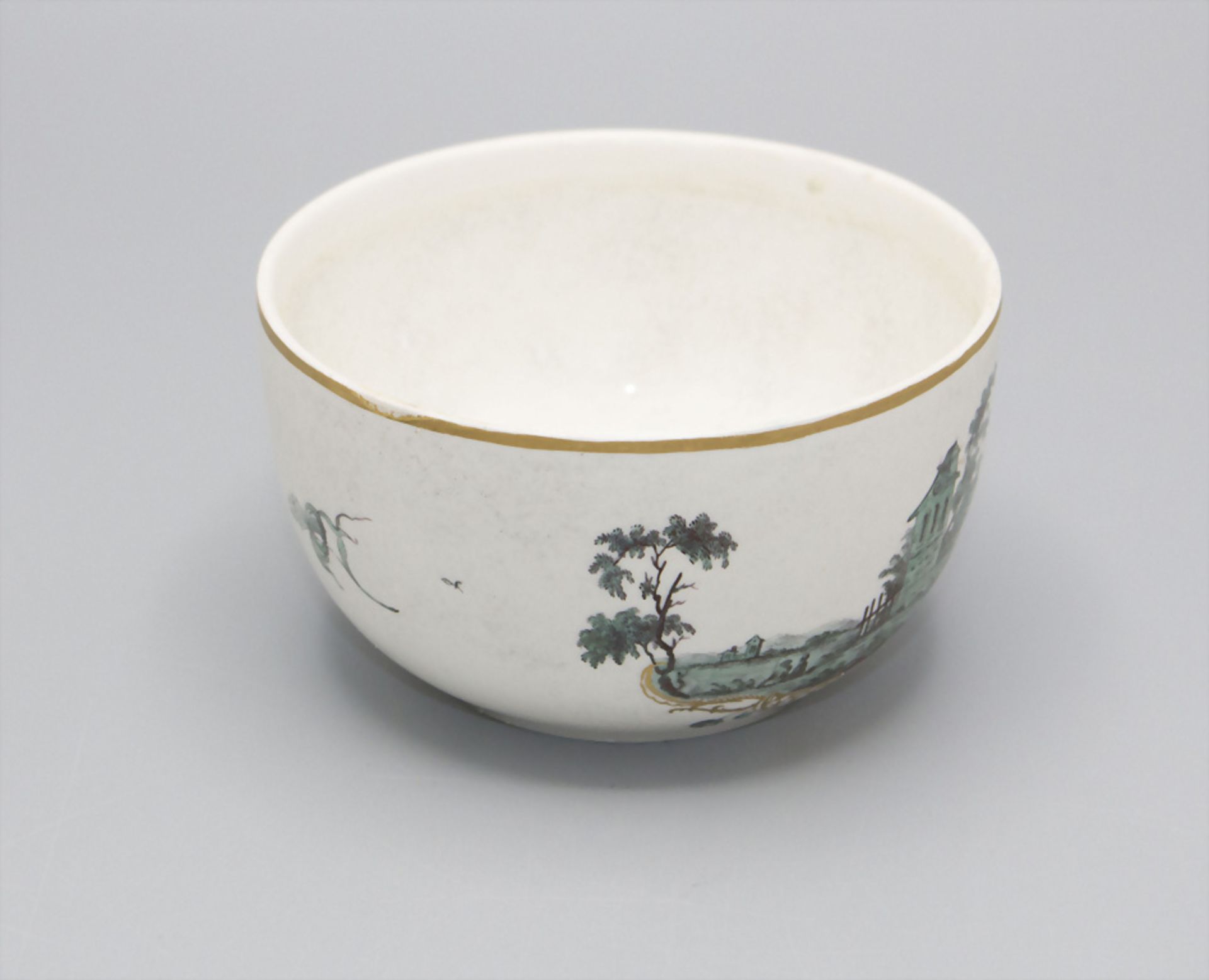 Porzellan Zuckerdose / A porcelain lidded sugar bowl, Frankenthal, um 1760 - Bild 3 aus 4