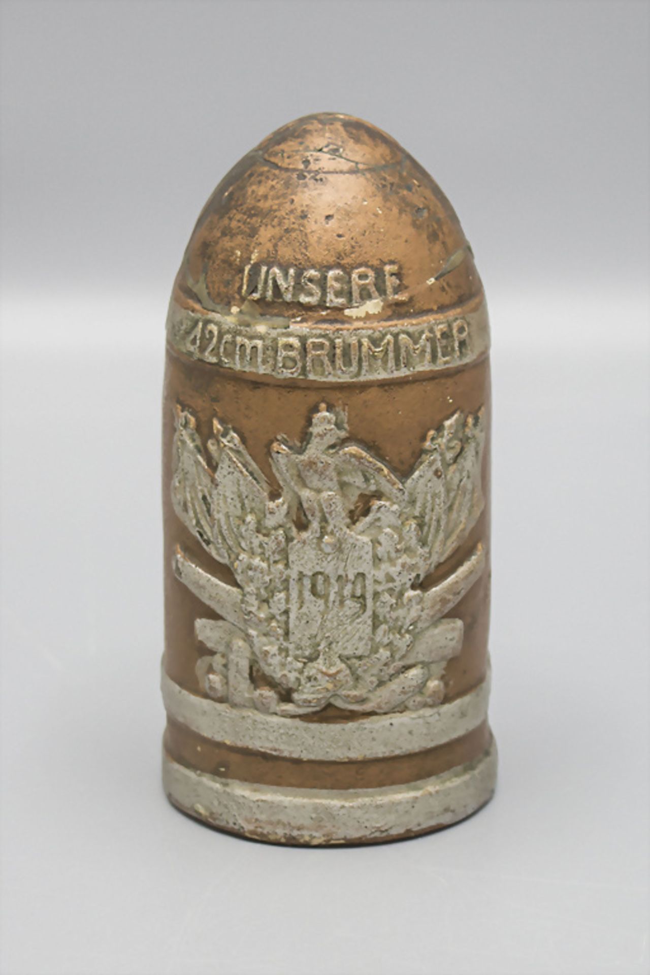 Spardose in Form einer Granate / A grenade shaped money box, deutsch, 1. Weltkrieg