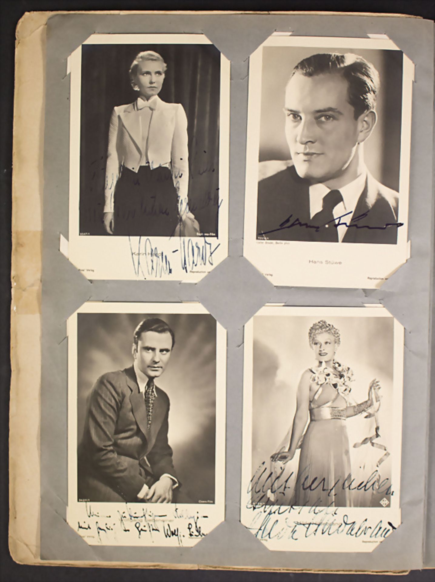 Filmstar Fotoalbum mit Autographen 'Unsere Filmlieblinge', um 1930