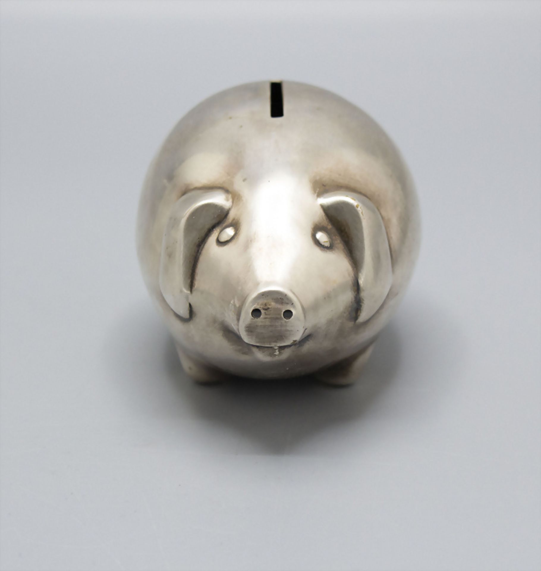 Art Déco Sparschwein / A plated Art Deco piggy bank, Belgien, um 1920 - Image 3 of 6