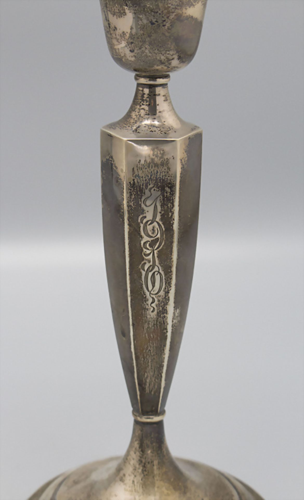 Silber Kerzenleuchter / A silver candlestick, R. Wallace & Sons Mfg. Co., USA, 20. Jh. - Bild 2 aus 5