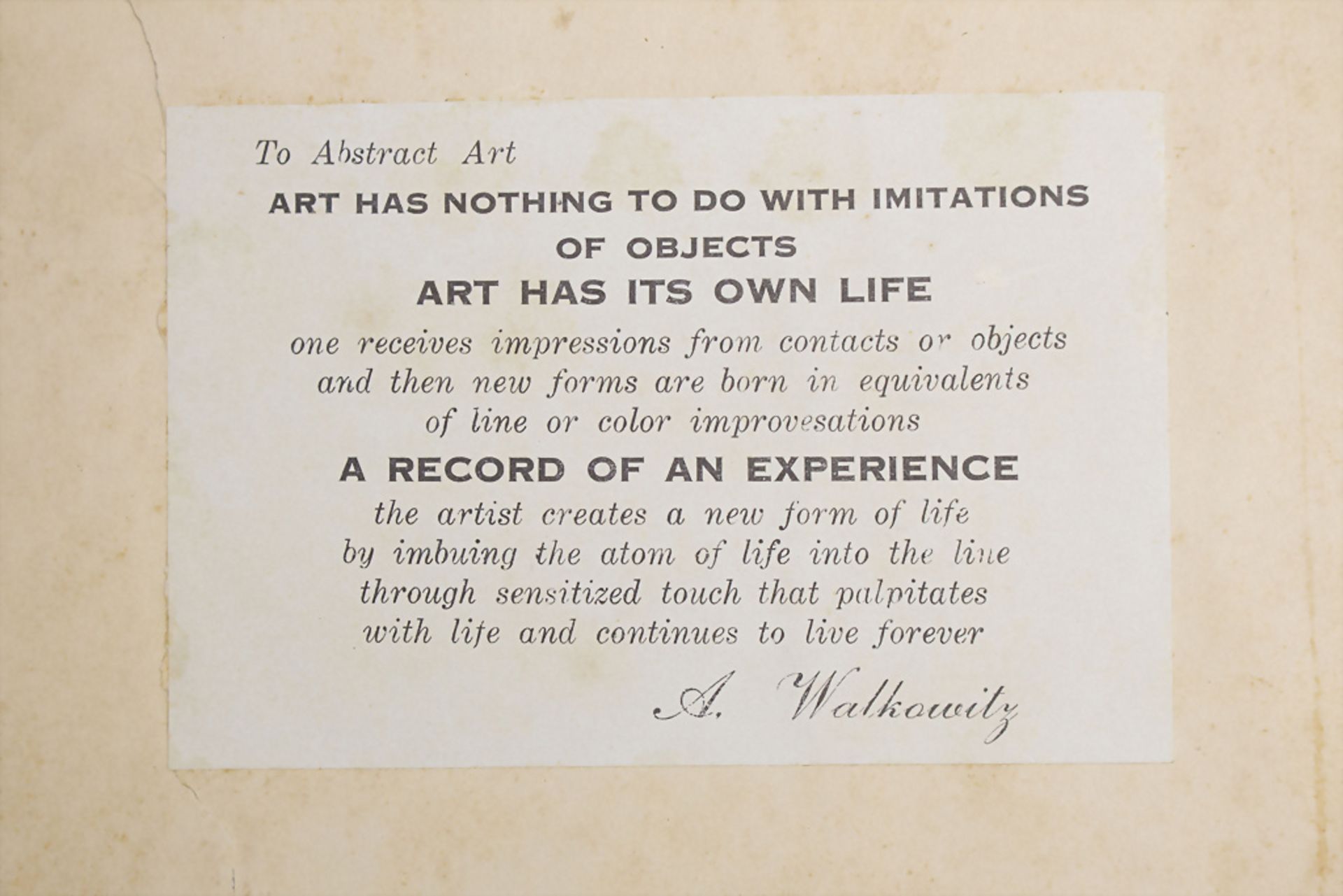 Abraham WALKOWITZ (1878-1965): 'One hundred drawings', mit Originalzeichnung, New York, 1925 - Image 3 of 9