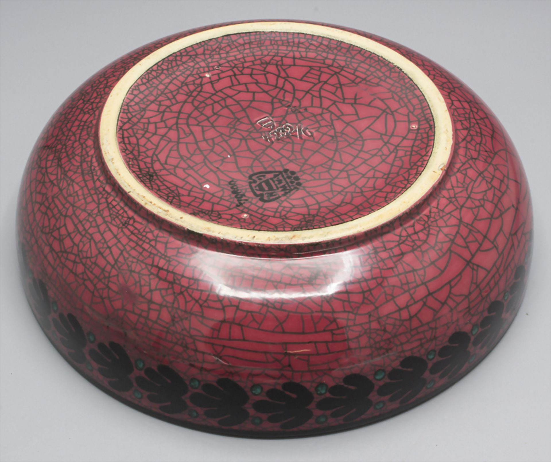 Jugendstil Schale / An Art Nouveau decorative bowl, Wächtersbach, Entwurf Christian ... - Bild 3 aus 4