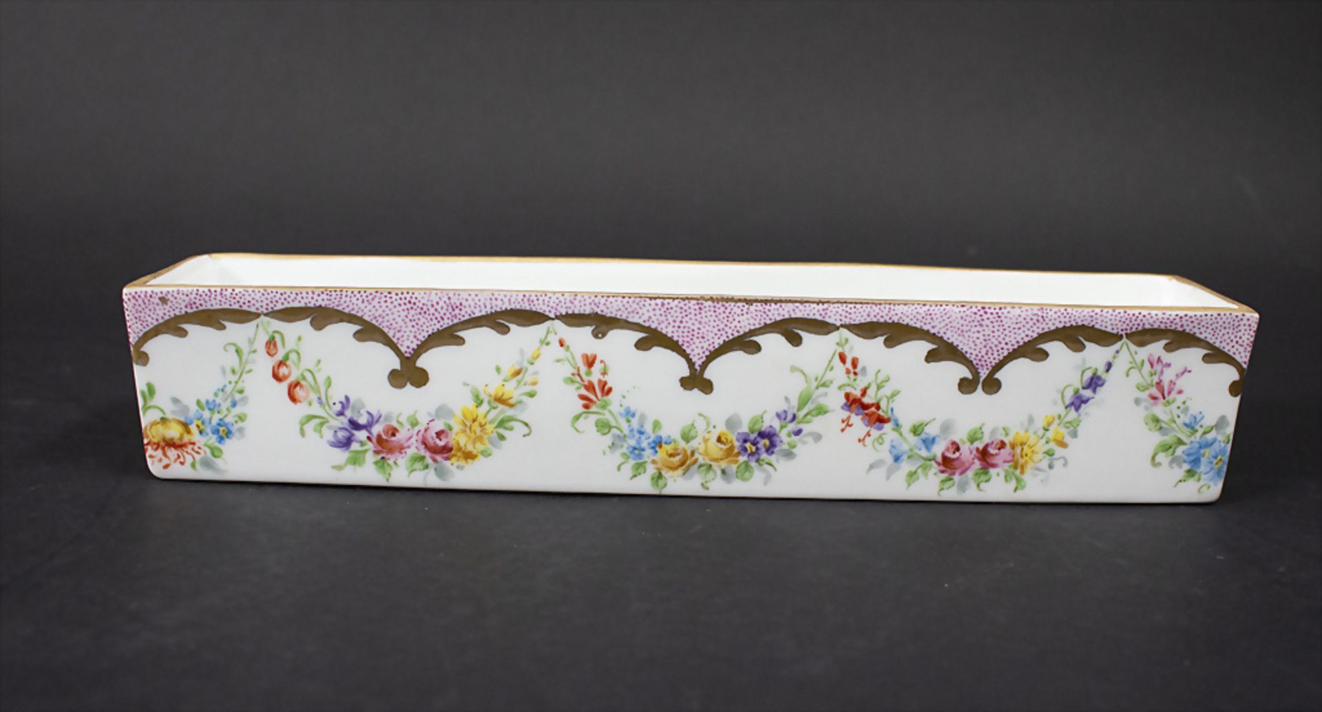 6-teilige Tafeldekoration / 6 Blumensteckvasen / 6 pieces of table decoration, Frankreich, um 1880 - Image 2 of 8