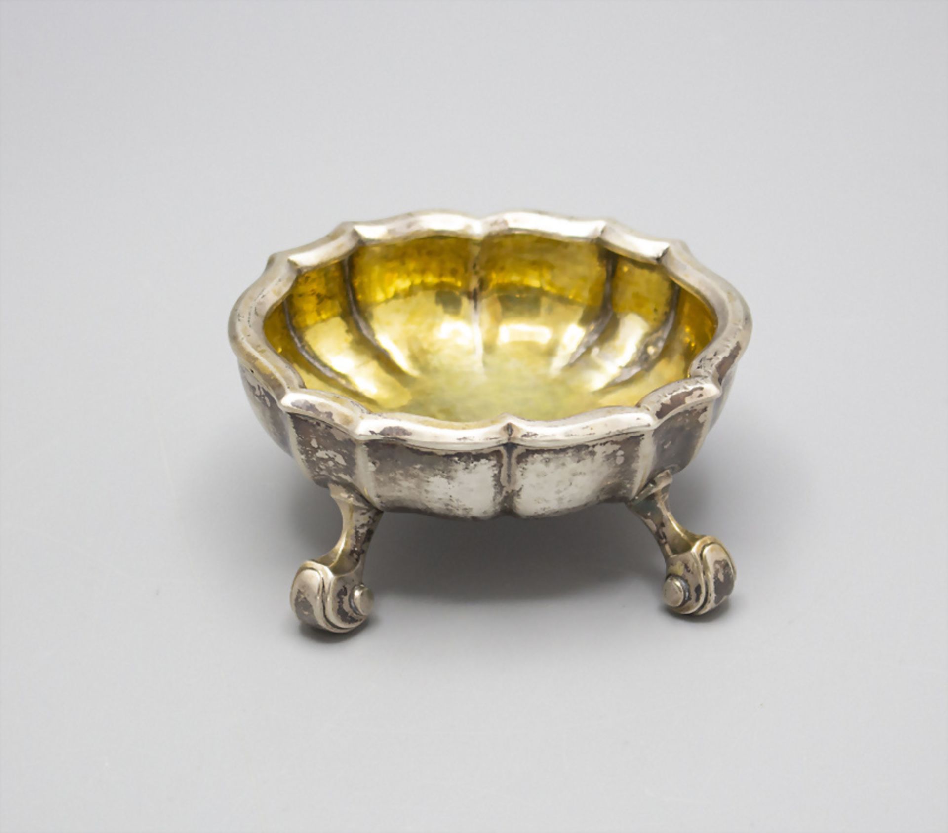 Barock Saliere / A silver Baroque salt cellar, Meister Nicolaus Ehrenreich Anthon Schmidt, ...