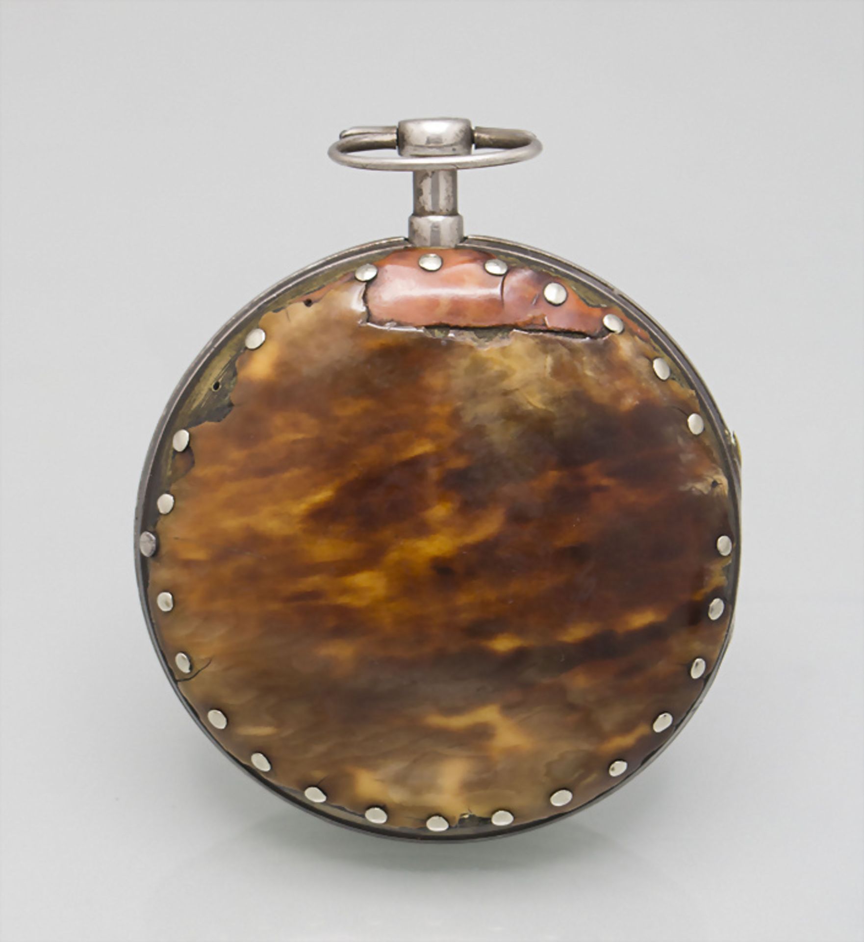 Taschenuhr / A silver pocket watch, Sapt, um 1800 - Image 2 of 5