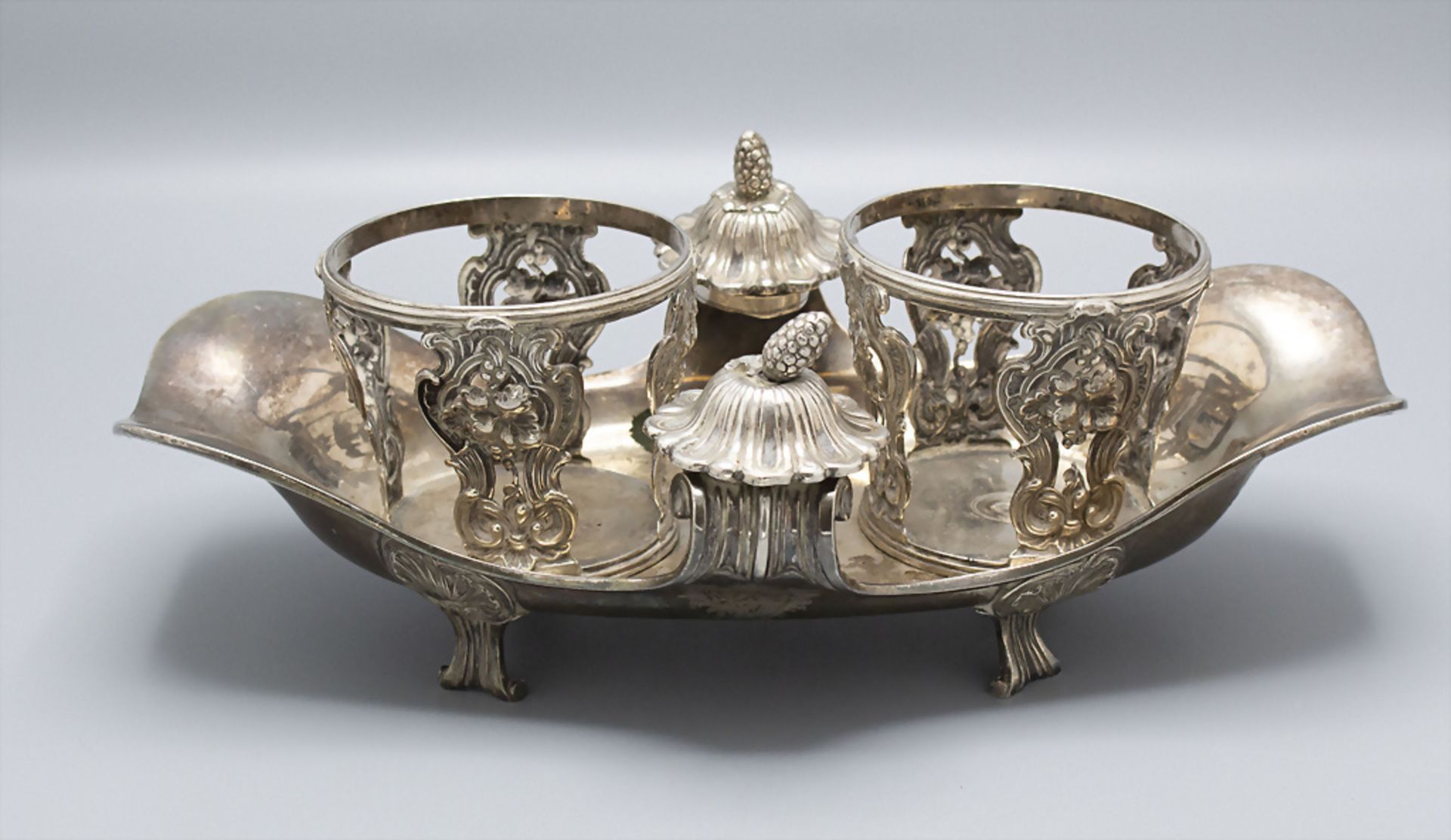 Rokoko-Menage / A silver Rococo cruet stand, Alexis Micalef, Paris, 1771-1772