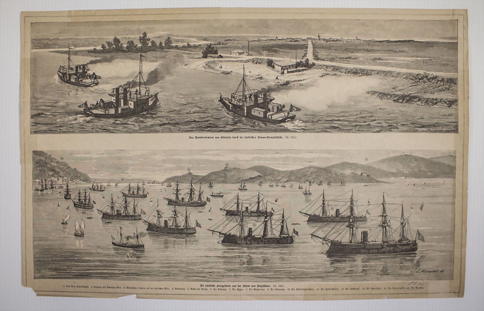 Konvolut 6 Blatt 'Seewesen und Marine' / A collection of six sheets 'Maritime and navy', 19. Jh. - Bild 4 aus 6