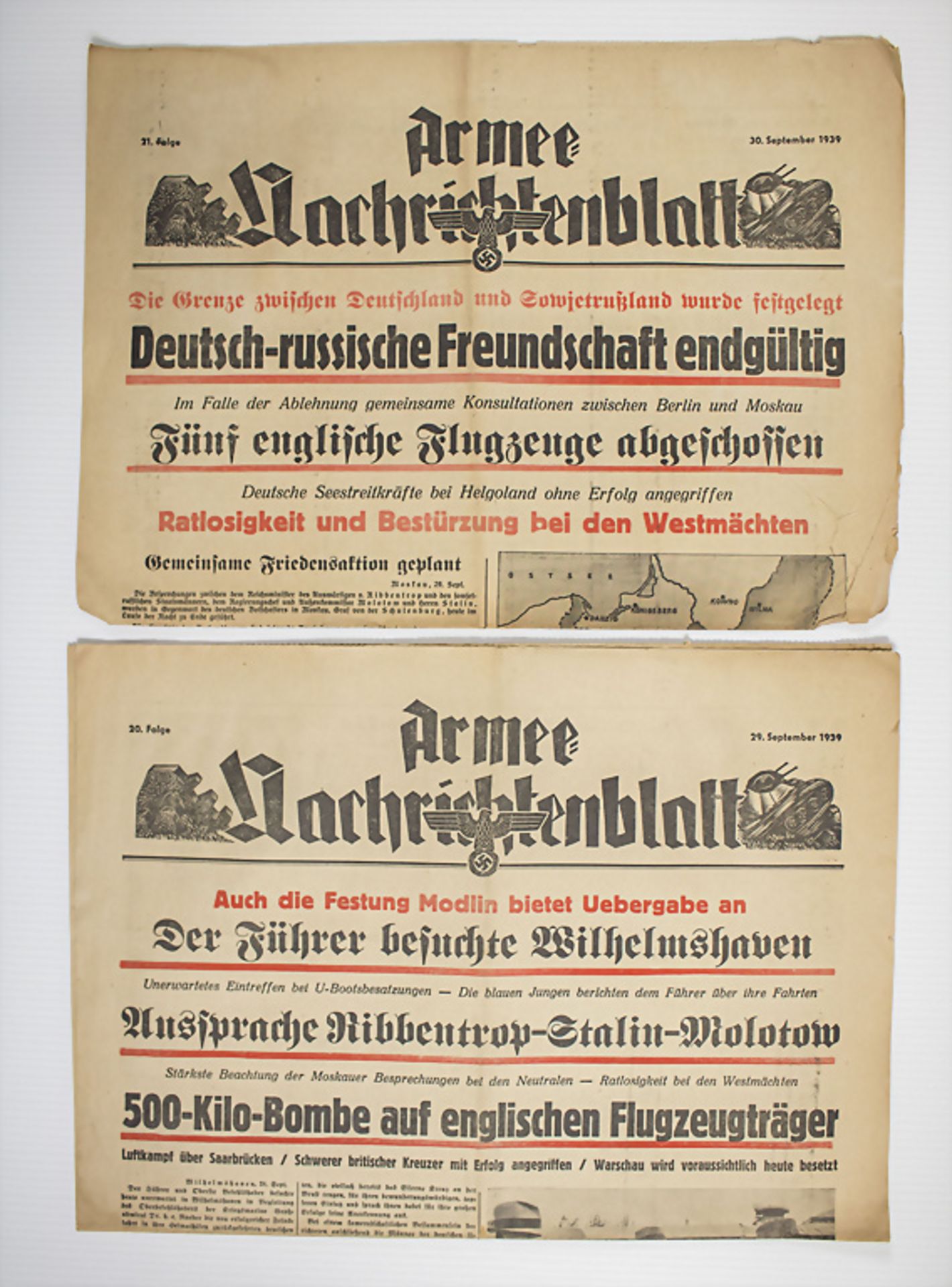 Sammlung Zeitungen und Magazine / A collection of newspapers and magazines, Drittes Reich / 2. ... - Bild 2 aus 3