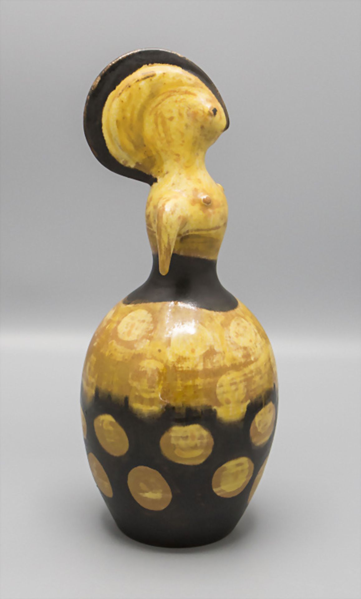 Keramik-Zierobjekt 'Vogel' / A decorative pottery bird, Eva Fritz-Lindner, Karlsruher ... - Bild 2 aus 5