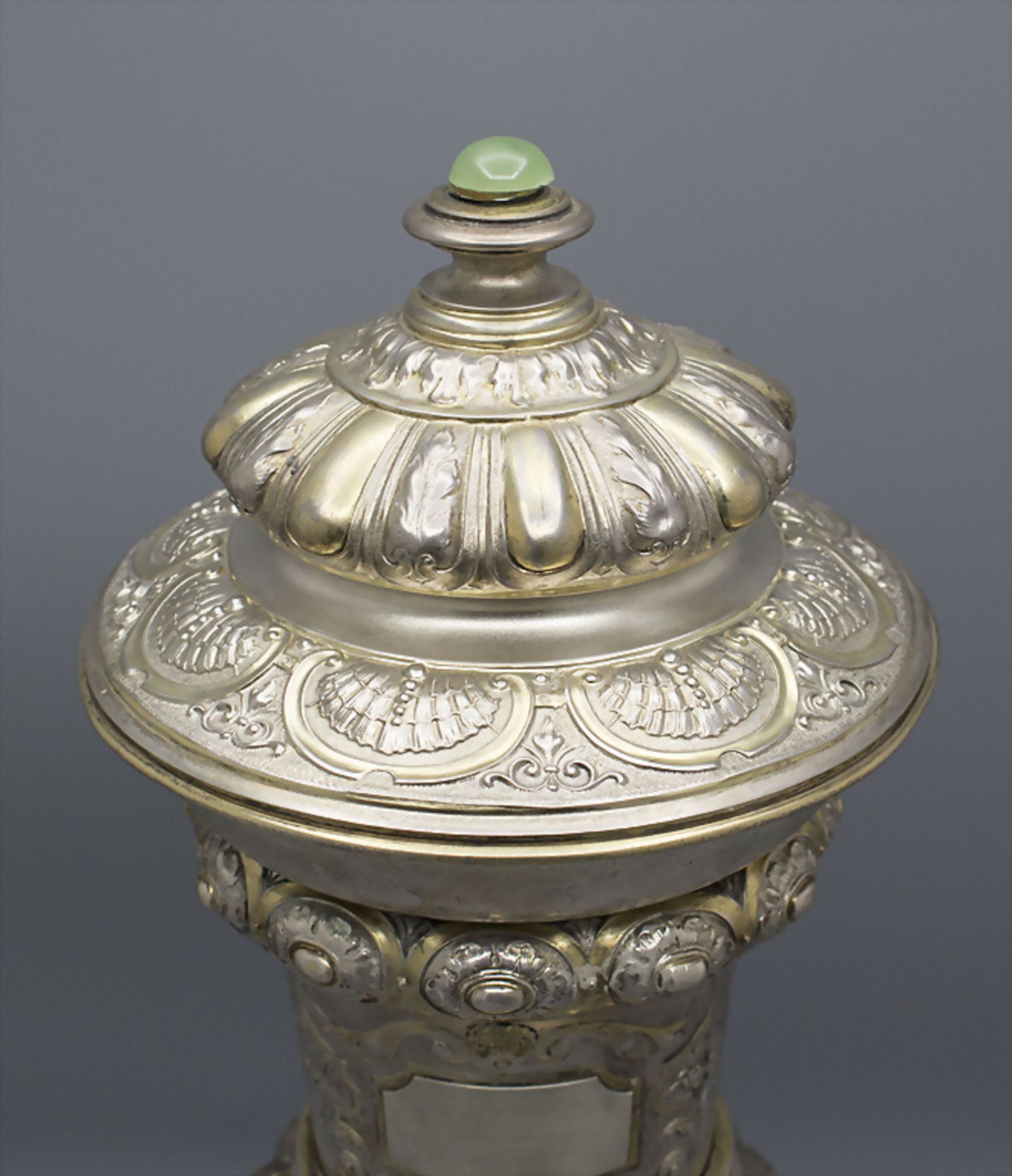 Deckelpokal / A lidded silver cup, Wilkens, Bremen, um 1890 - Image 2 of 9