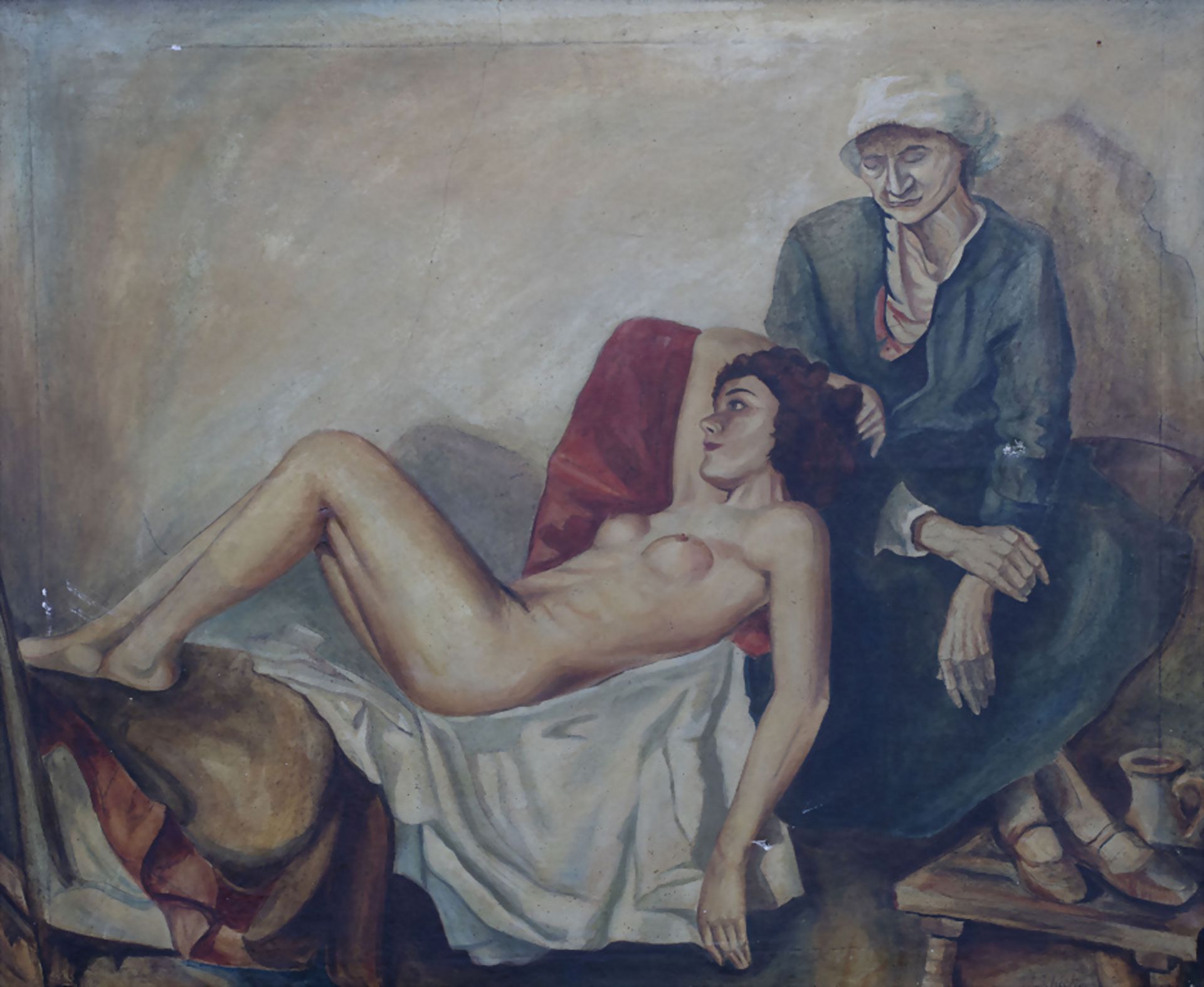 W. Schick, 'Akt mit Mutter' / A nude with mother, 1941