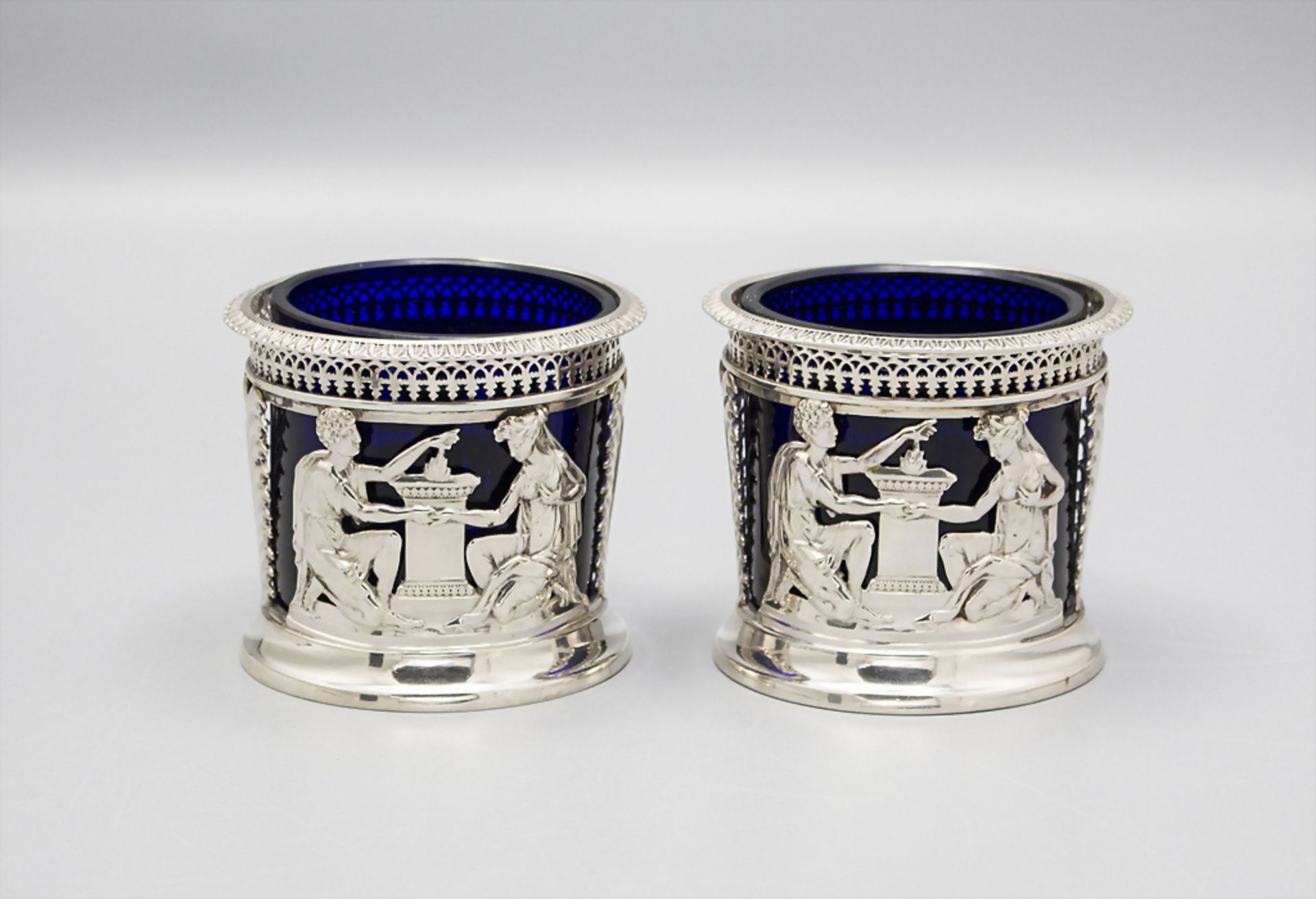 2 Salieren / Two silver salt cellars, D. Garreau, Paris, 1819-1825