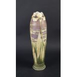 Große Jugendstil Vase mit Schwertlilien / A large Art Nouveau ceramic vase with isises, ...