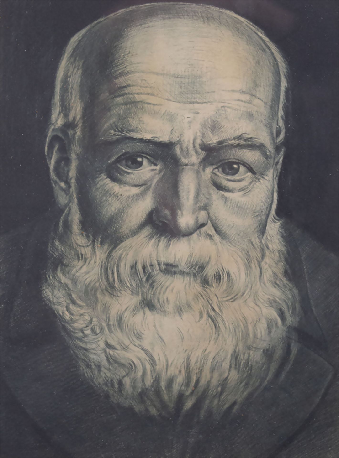 Willi MÜNCH-K'HE (1885-1960), Porträt HansThoma / A portrait of artist Hans Thoma, 1923