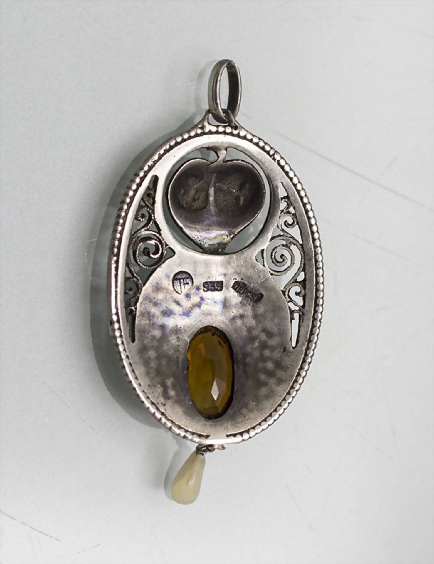 Jugendstil Anhänger / An Art Nouveau silver pendant, Theodor Fahrner, Pforzheim, um 1920 - Bild 2 aus 2