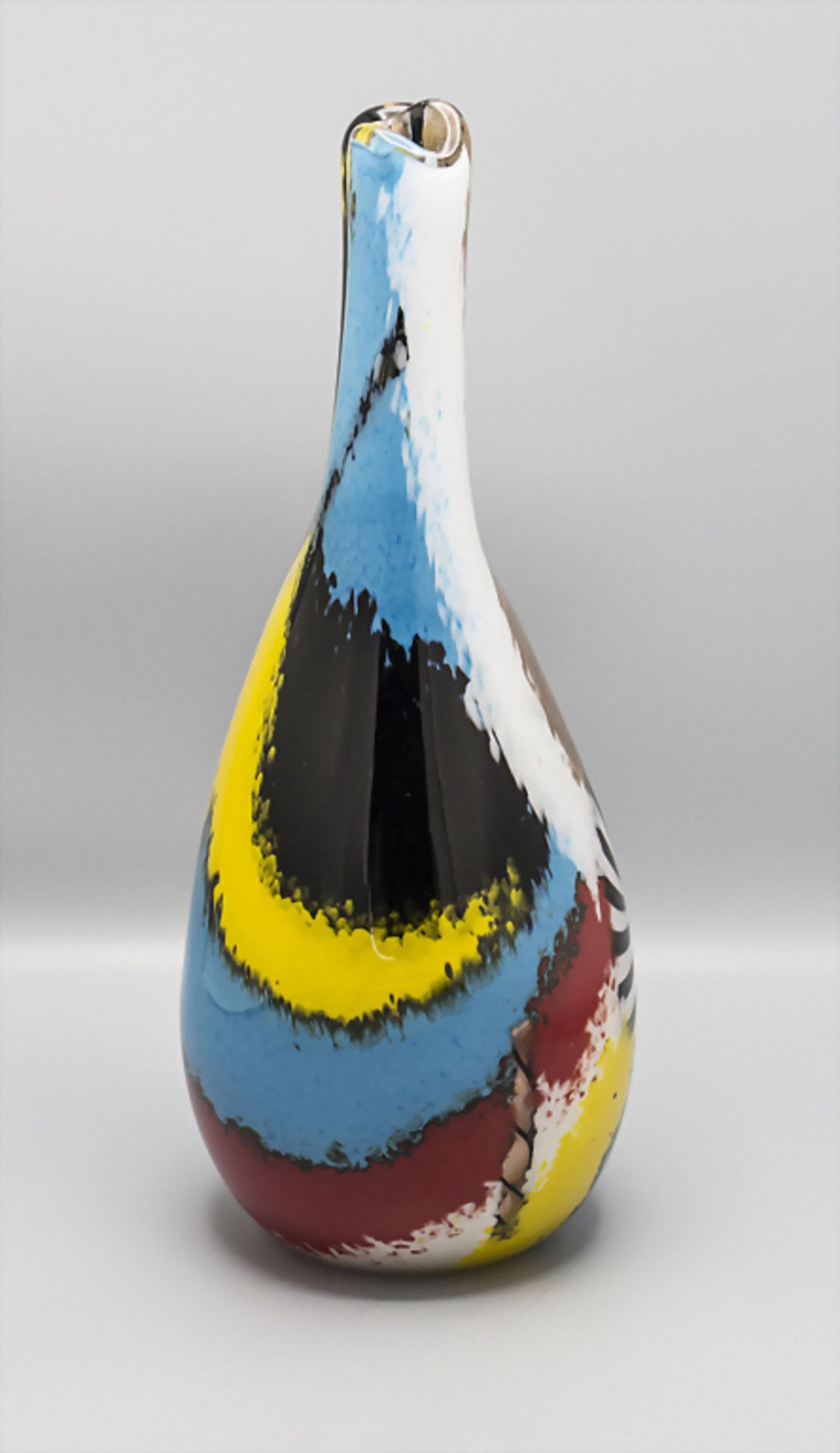 Doppelhalsvase / A double neck vase, Serie 'Oriente Salomone', Dino Martens, Murano, 1950 - Bild 3 aus 5