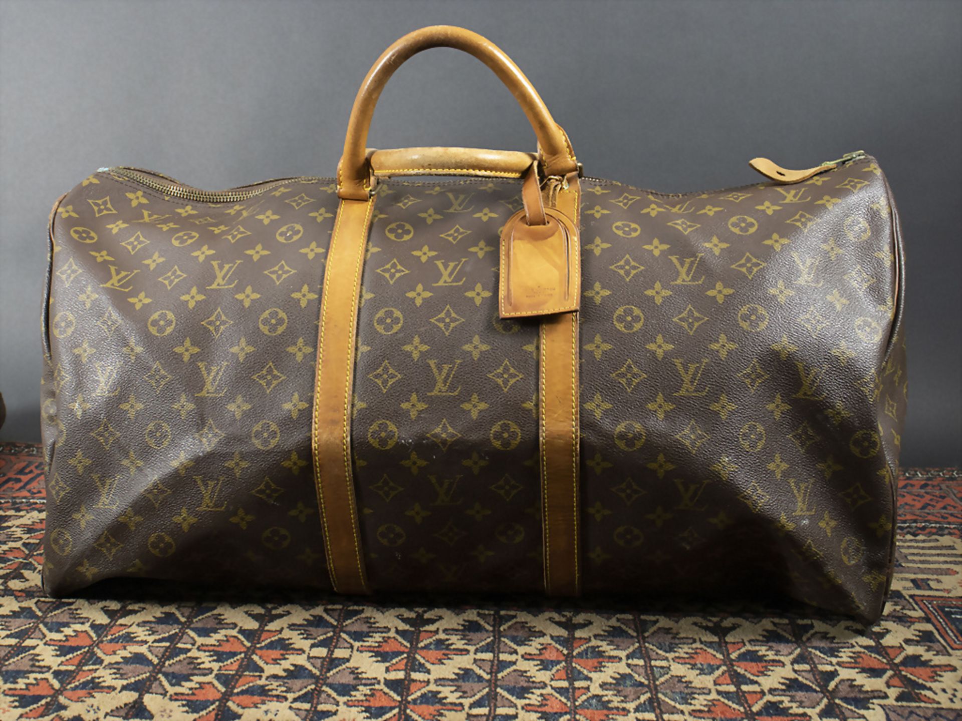 Reisetasche / A traveling bag, Louis Vuitton, Paris, 2. Hälfte 20. Jh. - Bild 6 aus 9