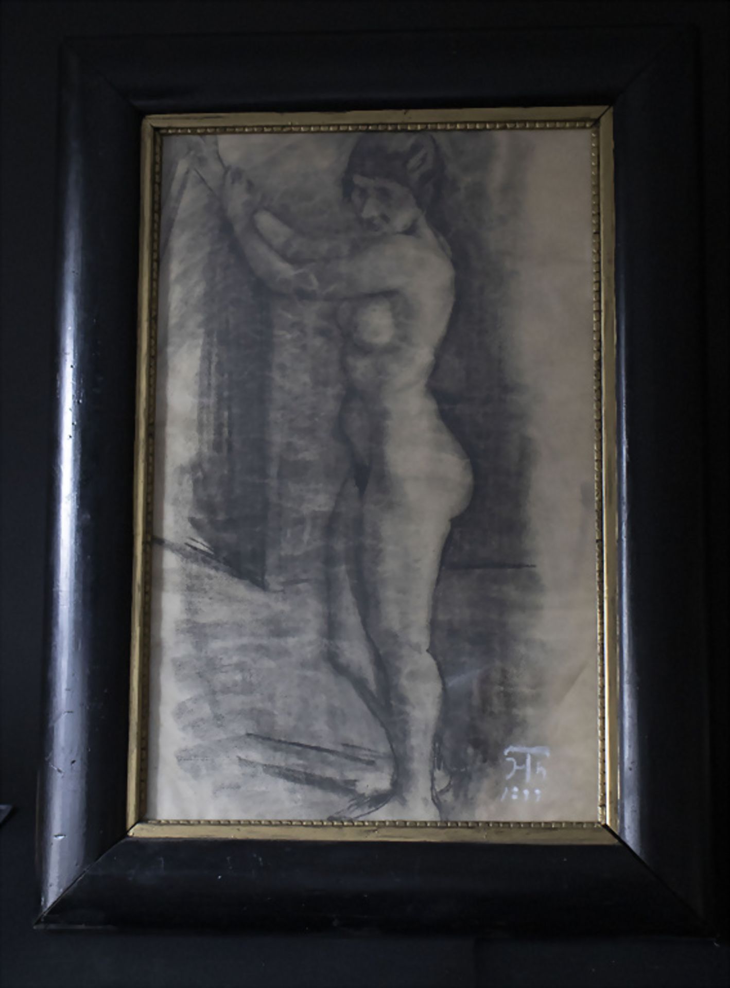 Hans THOMA (1939-1924), zugeschrieben, 'Akt Studie' / attributed, 'A nude study', 1899 - Image 2 of 5