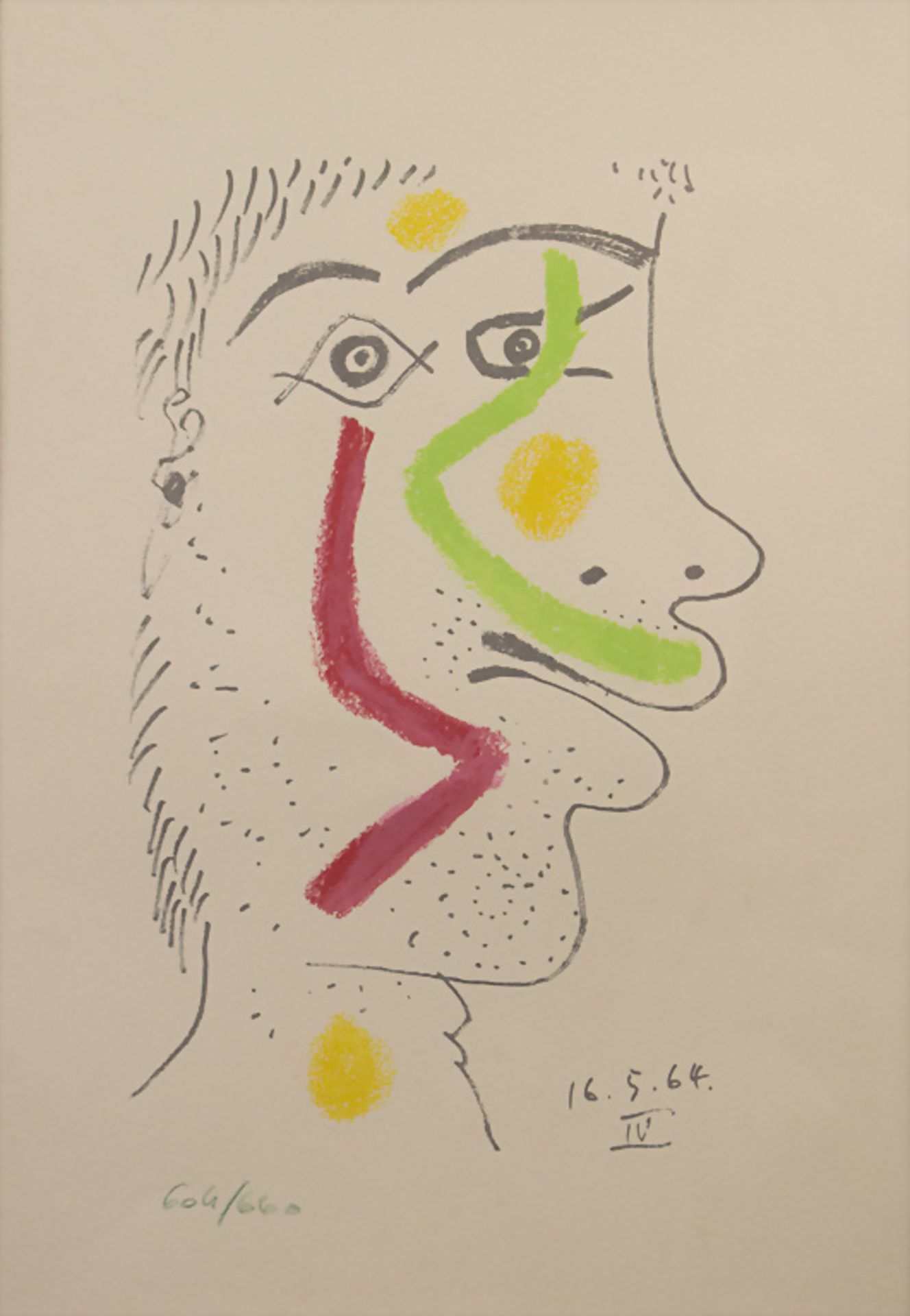 Pablo PICASSO (1881-1973), 'Porträt eines Mannes' / 'A portrait of a man', 1964