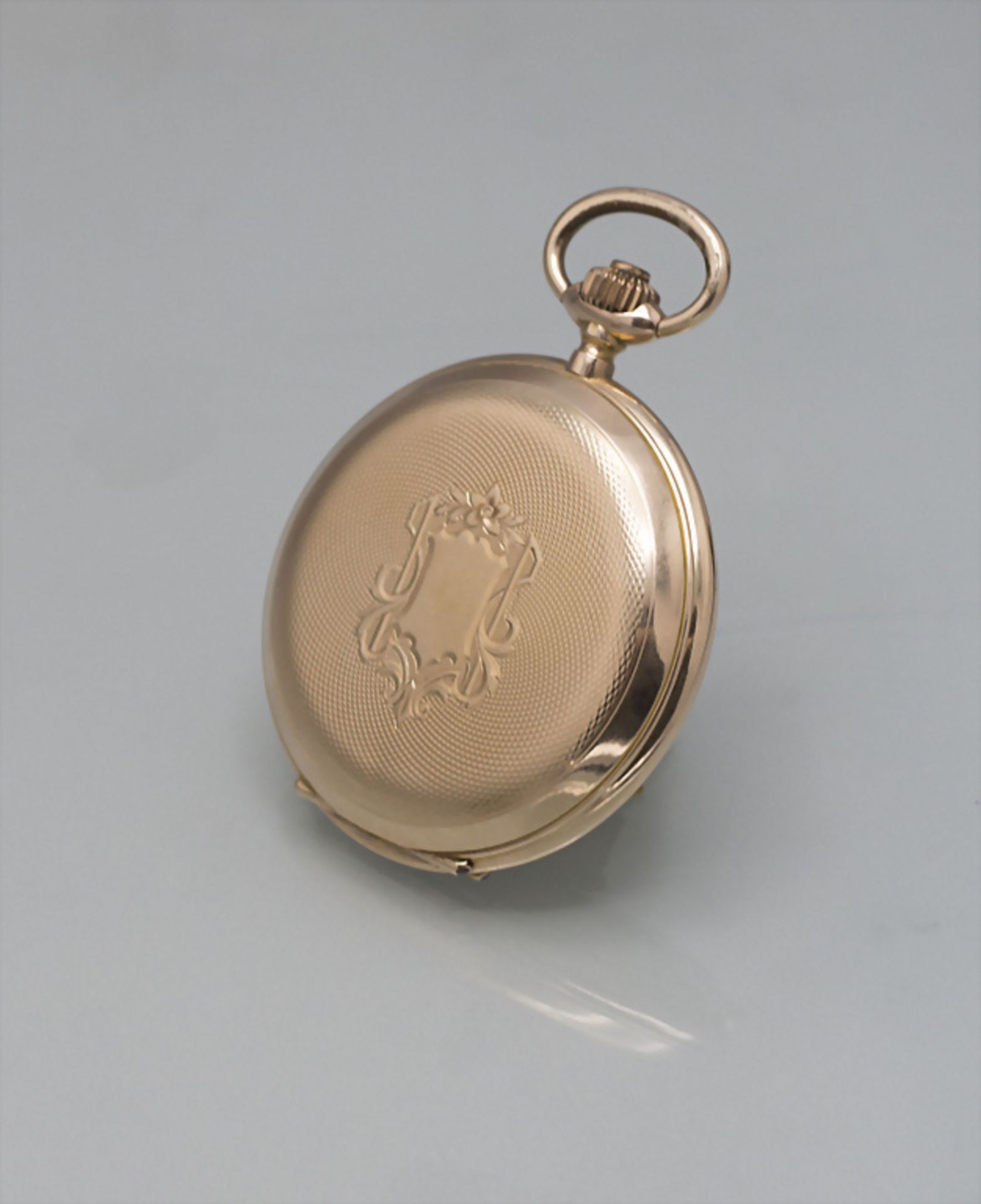 Savonette Taschenuhr / A 14 ct gold pocket watch, Swiss / Schweiz, um 1912 - Image 4 of 8