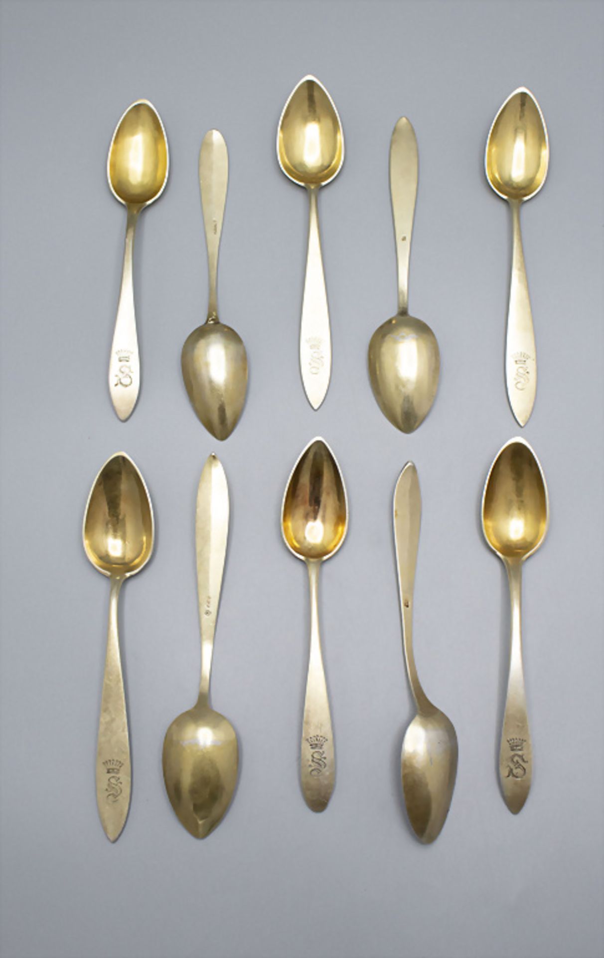 10 Löffel / 10 silver spoons, Elias Keller, Eperies/Presov u. Fredericus Becker, Bratislava, ...