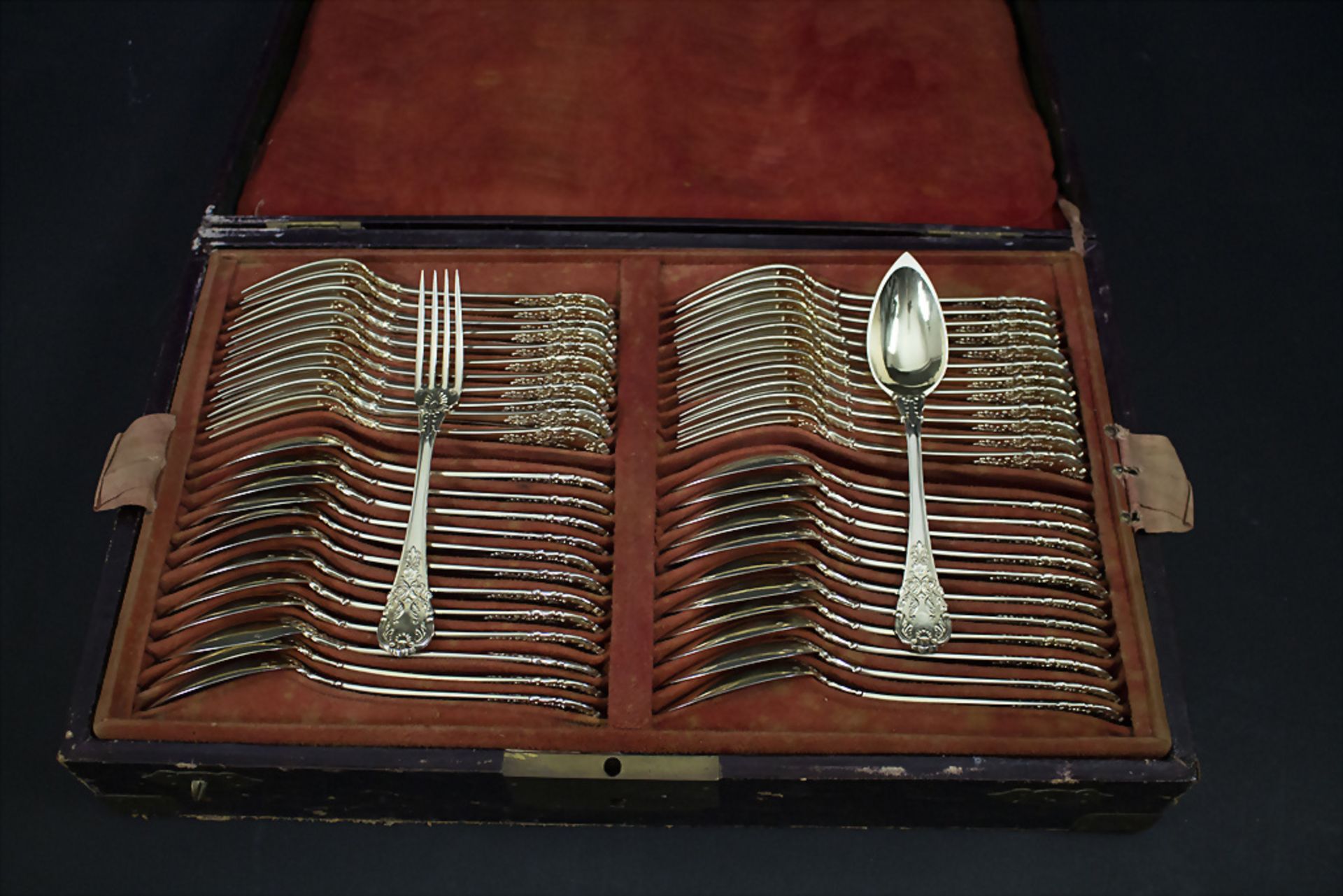 67-teiliges Silberbesteck / 67 pieces of silver cutlery, Paris, 1835-1846