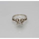 Damenring mit Brillant / A ladies 18 ct gold ring with diamond