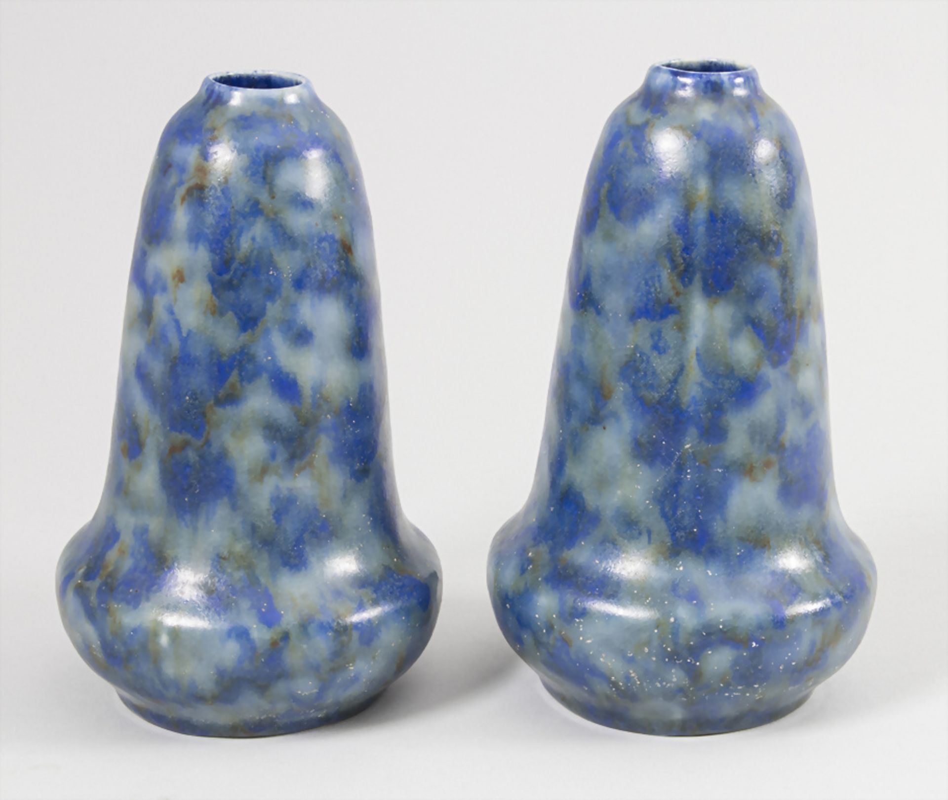 Paar Jugendstil Vasen / A pair of Art Nouveau vases, deutsch, um 1910-1920 - Bild 2 aus 6