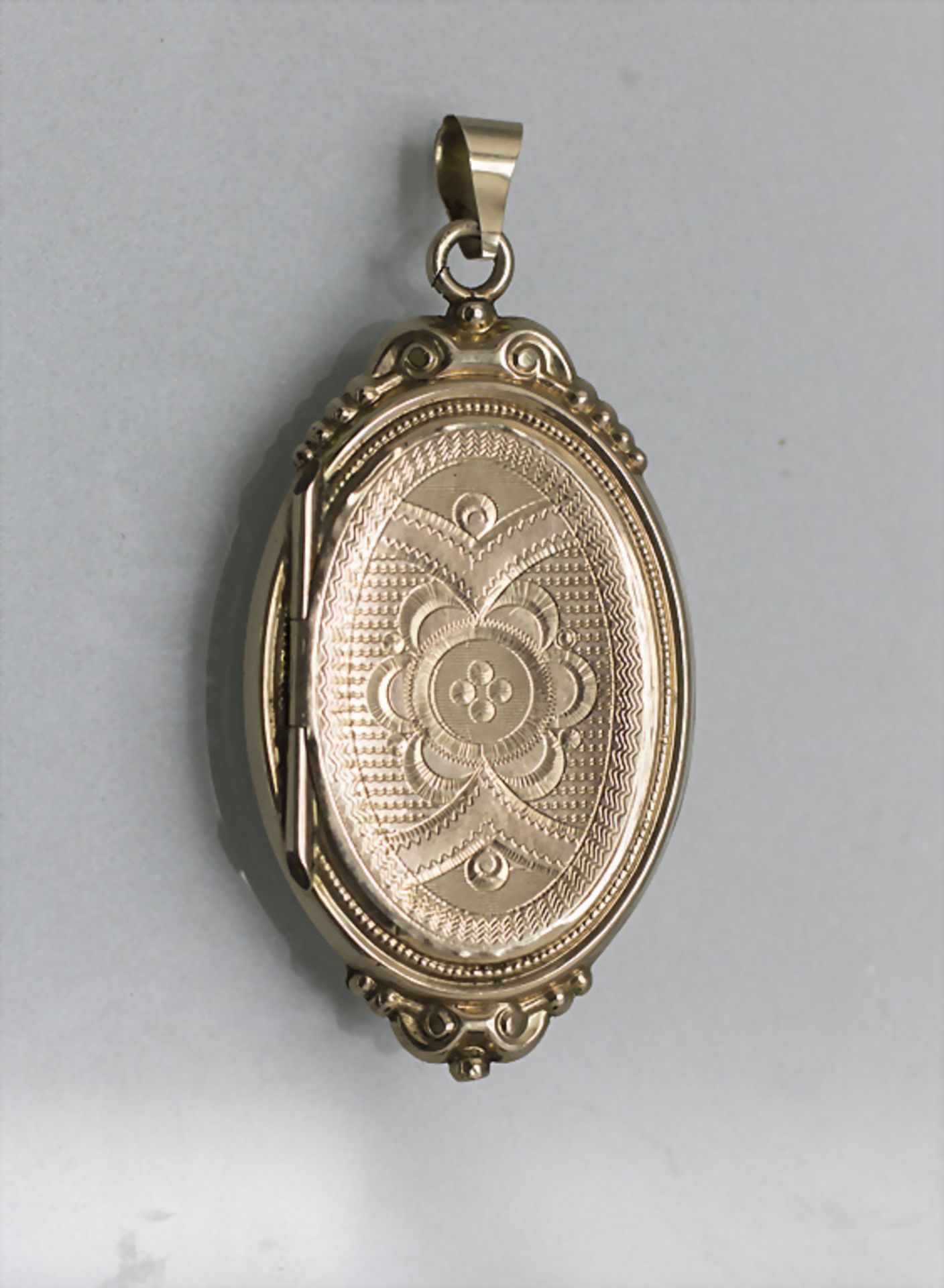 Biedermeier Anhänger od. Medaillon / A pendant, 19. Jh. - Image 2 of 3