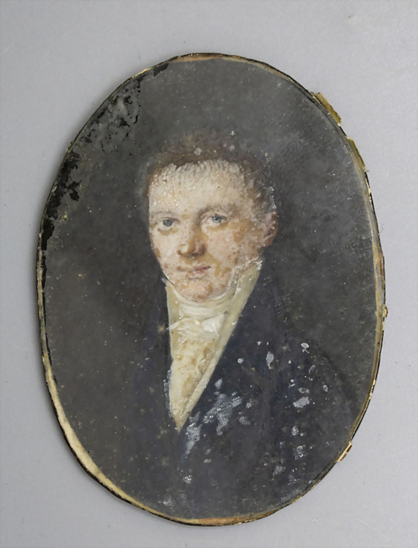 Miniatur Porträt eines Herren / A miniature portrait of a man, Anfang 19. Jh.