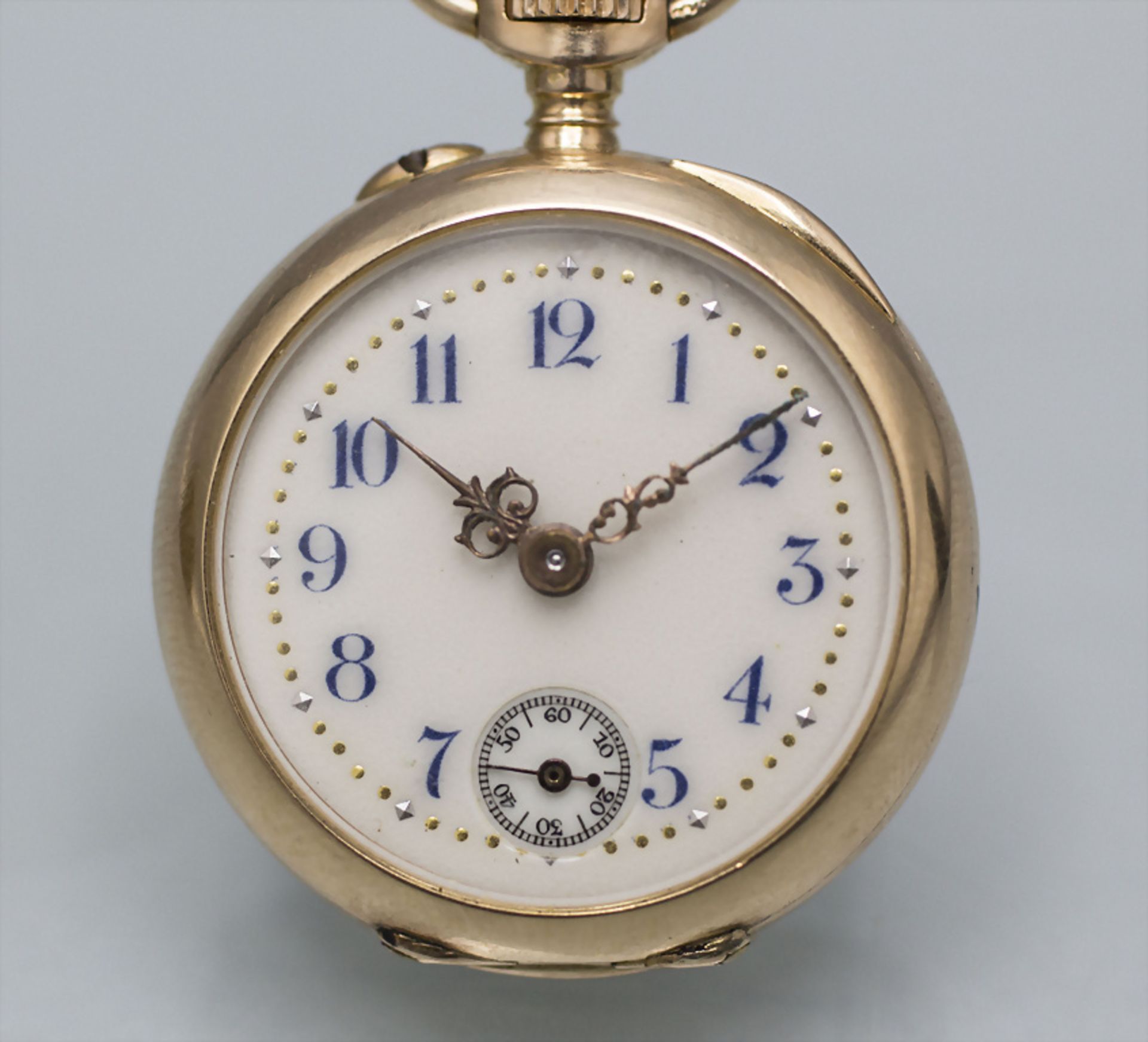 Miniatur Damenuhr / A ladies 18 ct pocket watch, E. Gasser, Geneve, um 1900 - Bild 2 aus 6