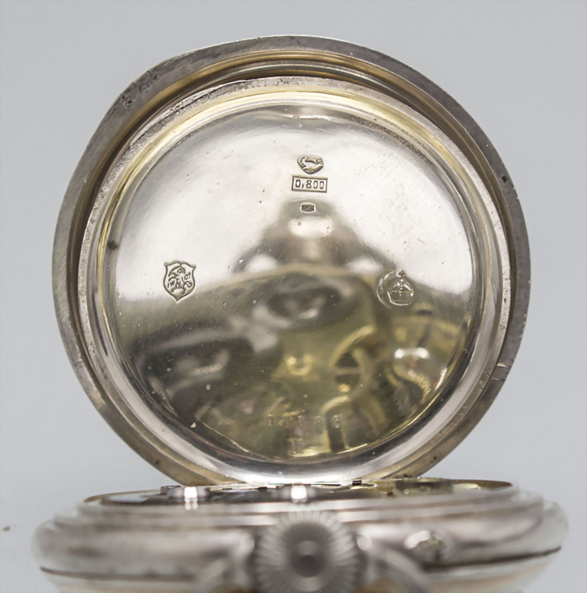 Offene Herrentaschenuhr / A men's silver pocket watch, F. Hoffmann, Weissenfels, um 1892 - Image 5 of 8