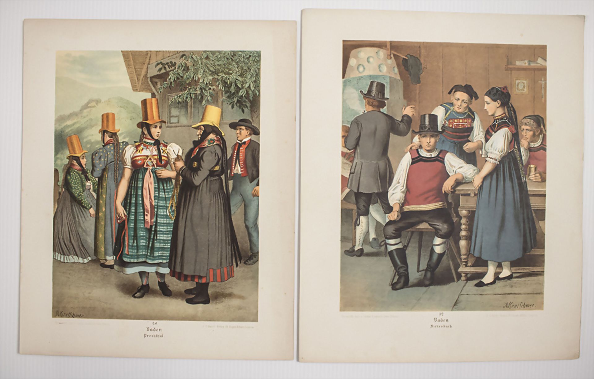 Konvolut 15 Trachtenbilder / A set of 15 traditional costume pictures, 1890 - Bild 5 aus 5