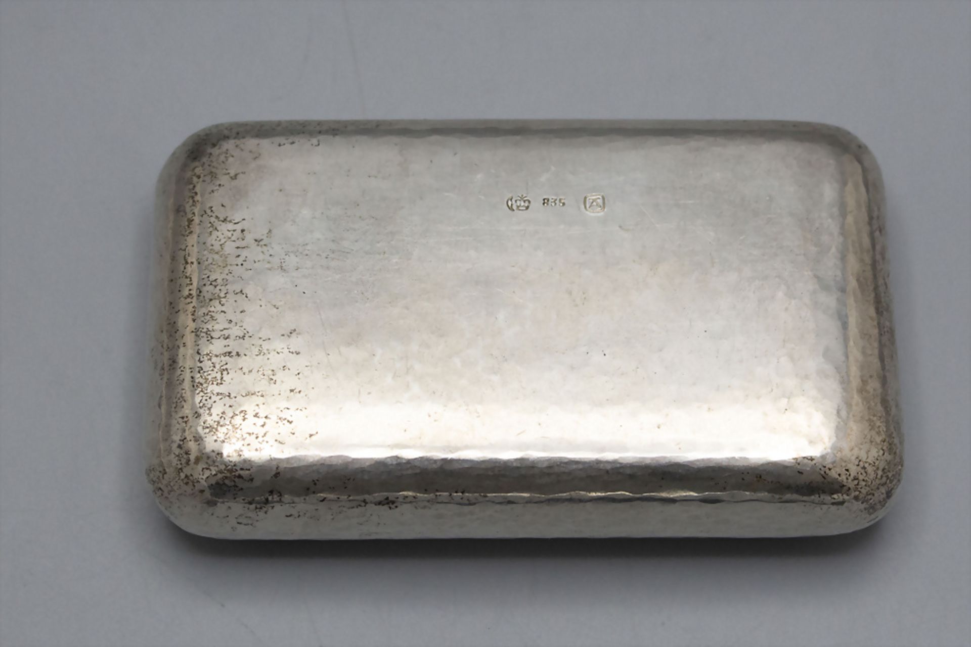Art Déco Schnupftabakdose / Tabatiere / A silver Art Deco snuff box, deutsch, um 1920 - Bild 4 aus 5